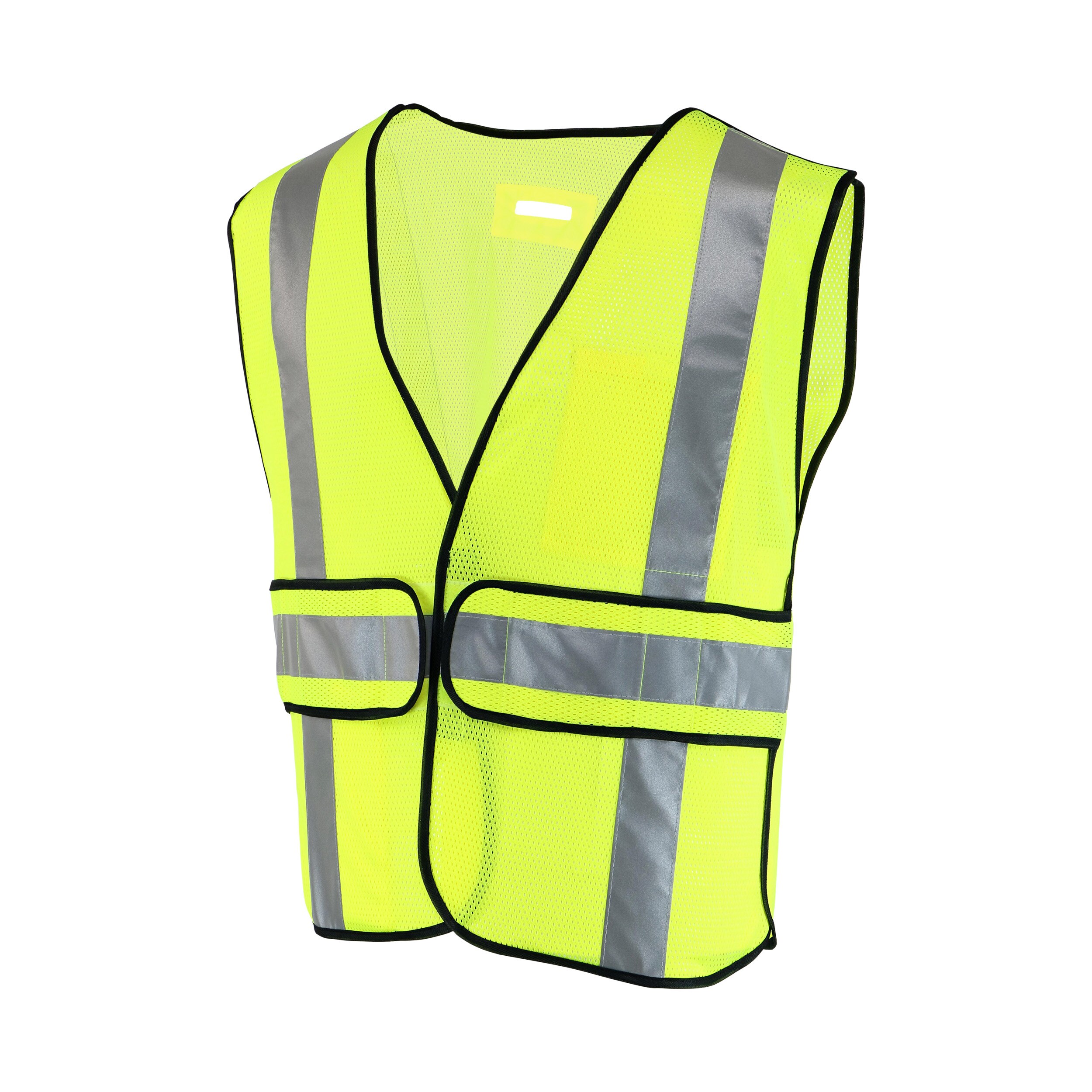 Safety Works Yellow Polyester High Visibility (ANSI Compliant) Enhanced Visibility (Reflective) Safety vest
