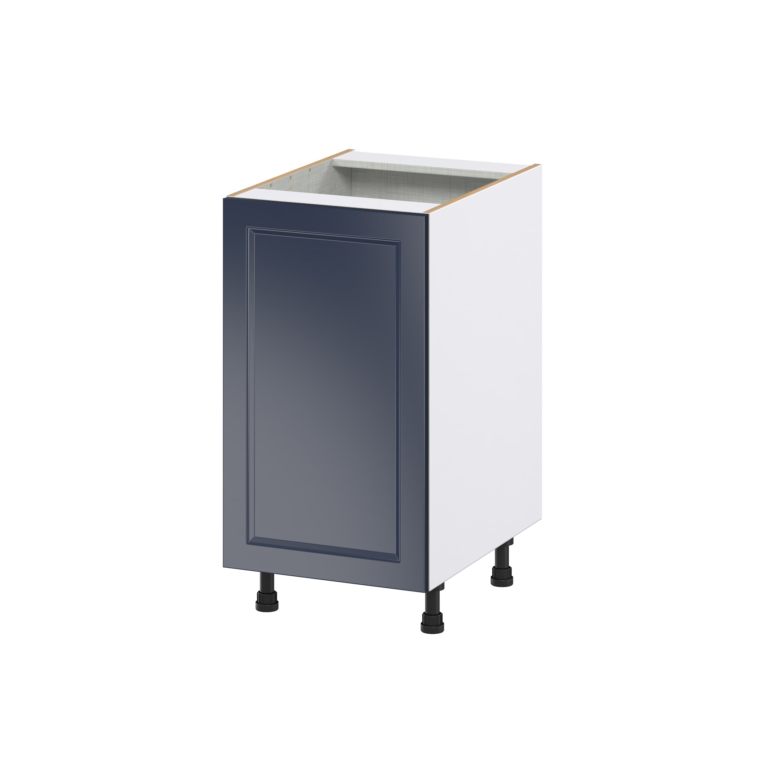 Hugo&Borg Lorette 18-in W x 34.5-in H x 24-in D Navy Blue 2-Drawers Pull-out Cabinet Base Fully Assembled Cabinet (Recessed Panel Style)