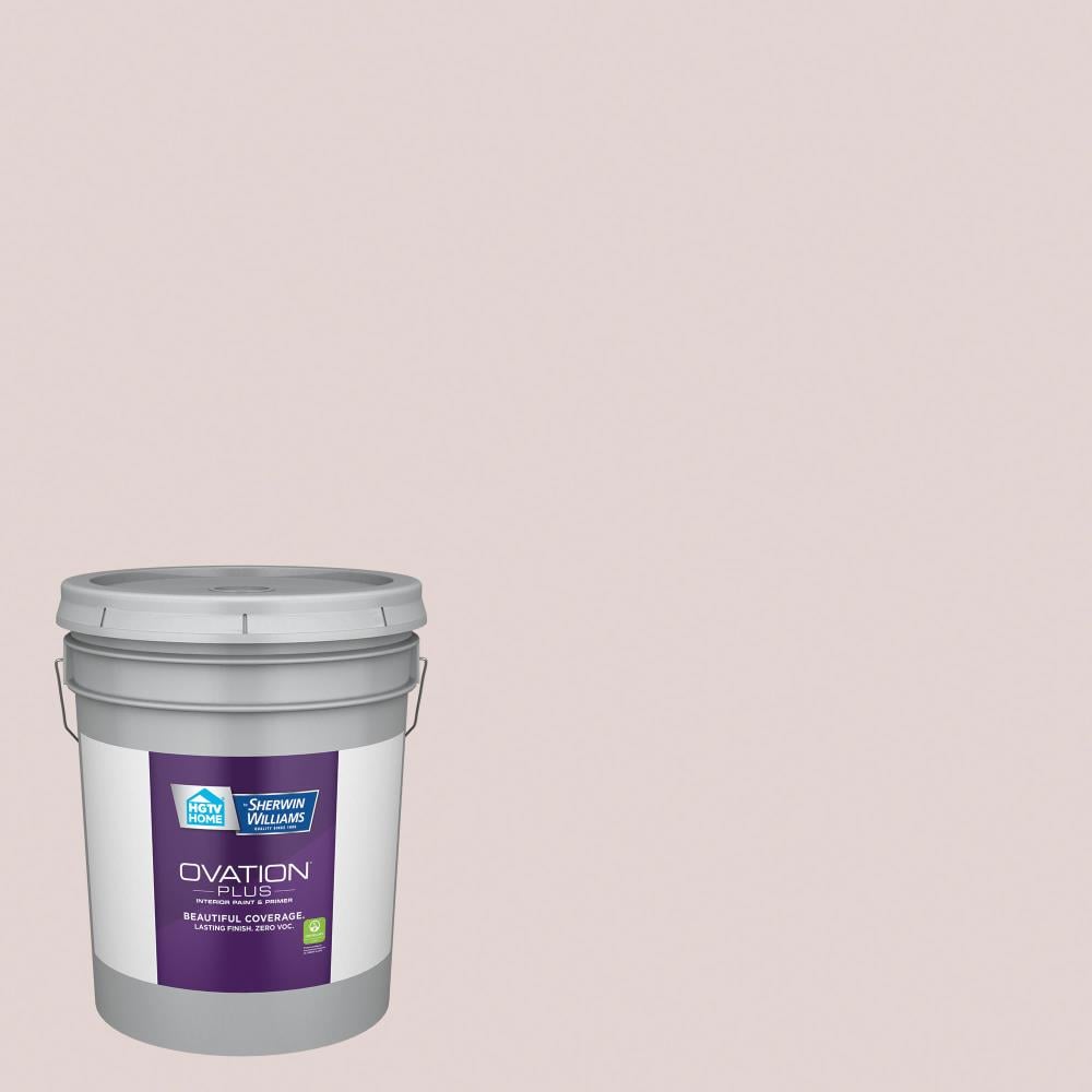 HGTV HOME by Sherwin-Williams 7001-19-2557223 Ovation Plus Flat Crushed Out 7001-19 Latex Interior Paint Paint + Primer ( 5-gallon )