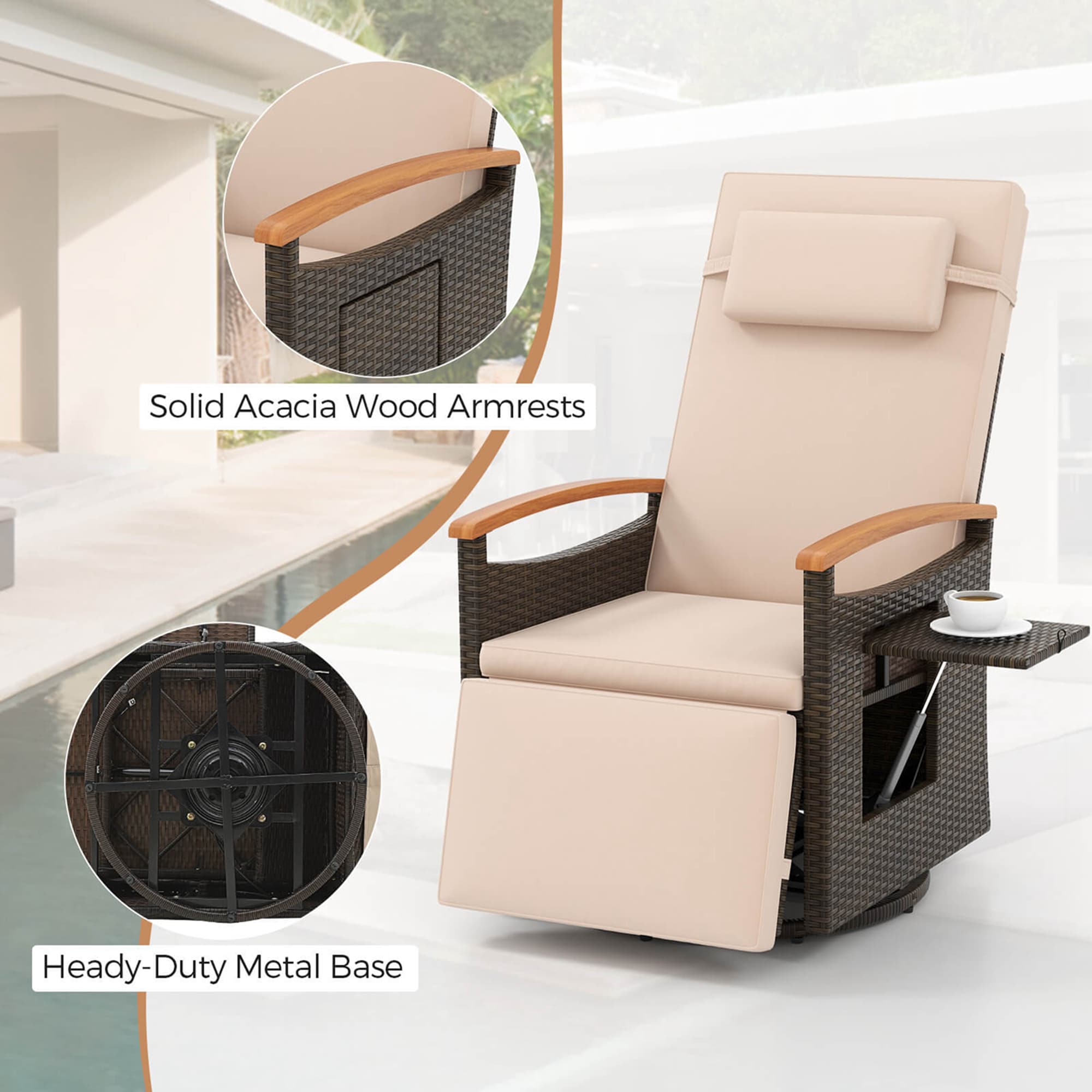 Costway HCST04095 Patio-Chairs - View #7