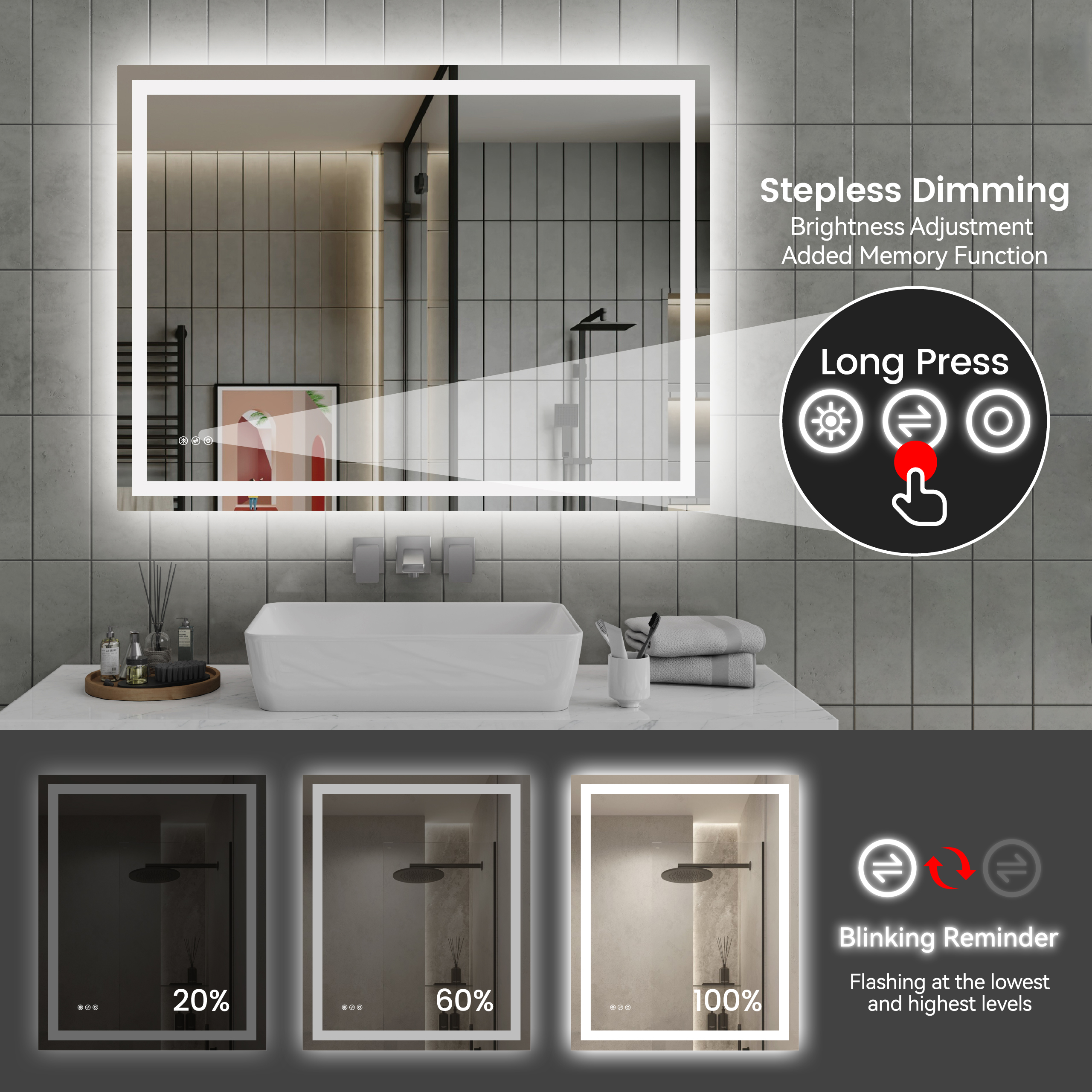 AAZJ DR-P320625 Framed-Bath-Mirrors - View #7