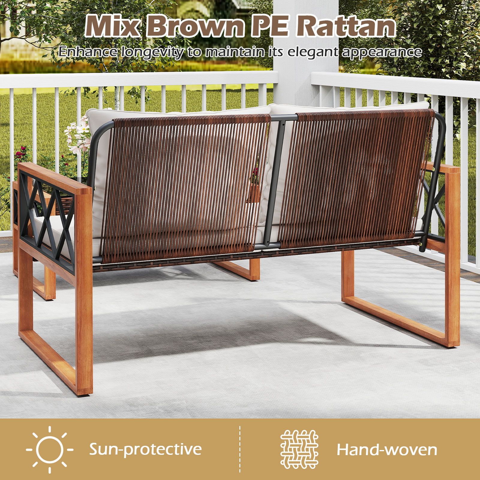 Slickblue D-CO-HW42747WH Patio-Conversation-Sets - View #7