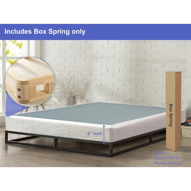 Easy Wood Box Spring Foundation, Queen Bed Base Box