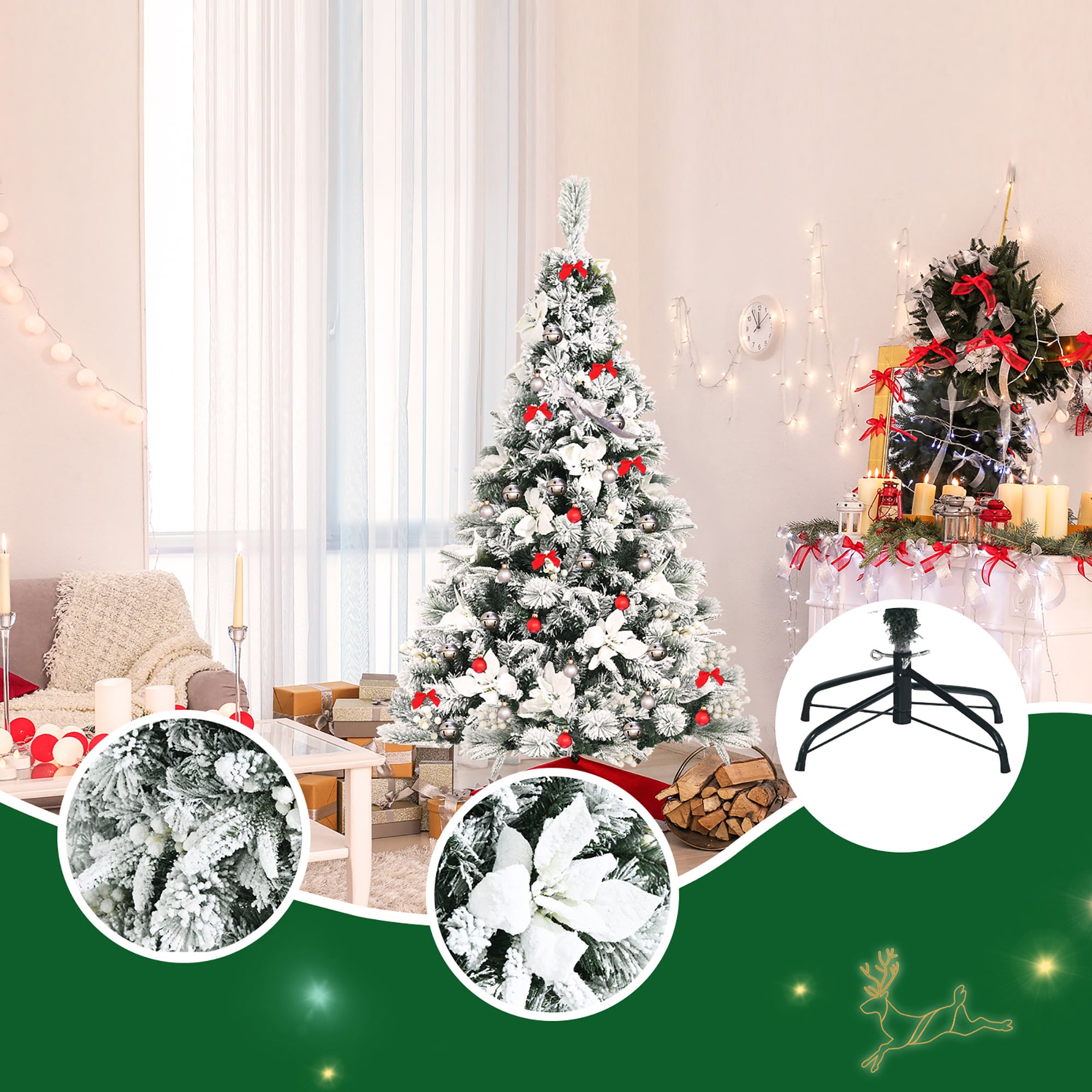 Costway CM23504 Artificial-Christmas-Trees - View #2