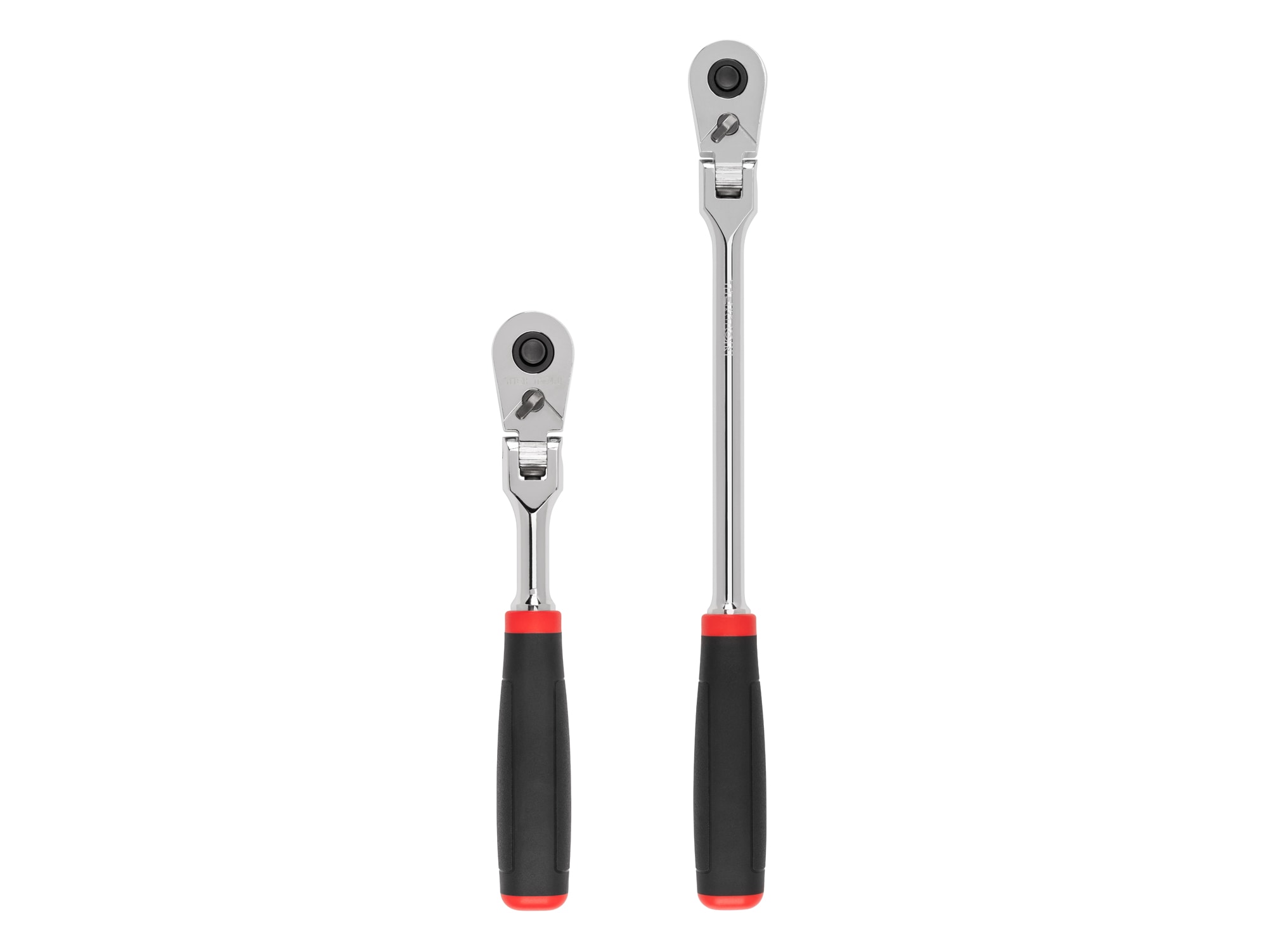 TEKTON SRH91302 2 -Piece 90 -Tooth 3/8-in Drive Comfort grip Handle Flexible Head Ratchet Set