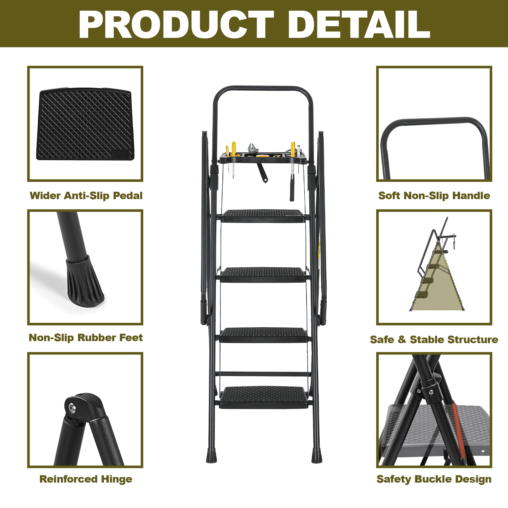 Tatayosi T-FST-T4B-GS Step-Ladders - View #9