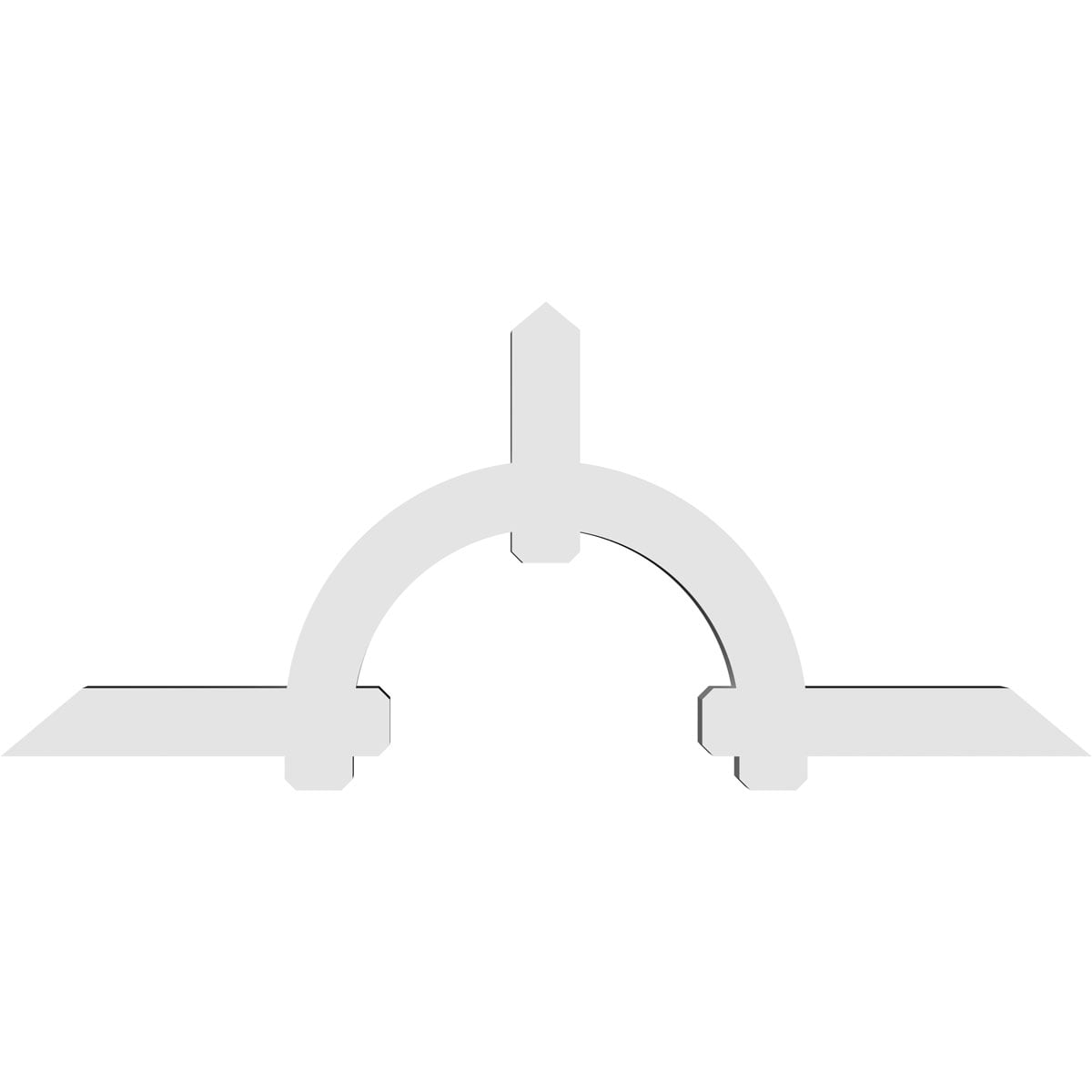Ekena Millwork GBP096X40X0606ERI00 Exterior-Brackets-Braces - View #4