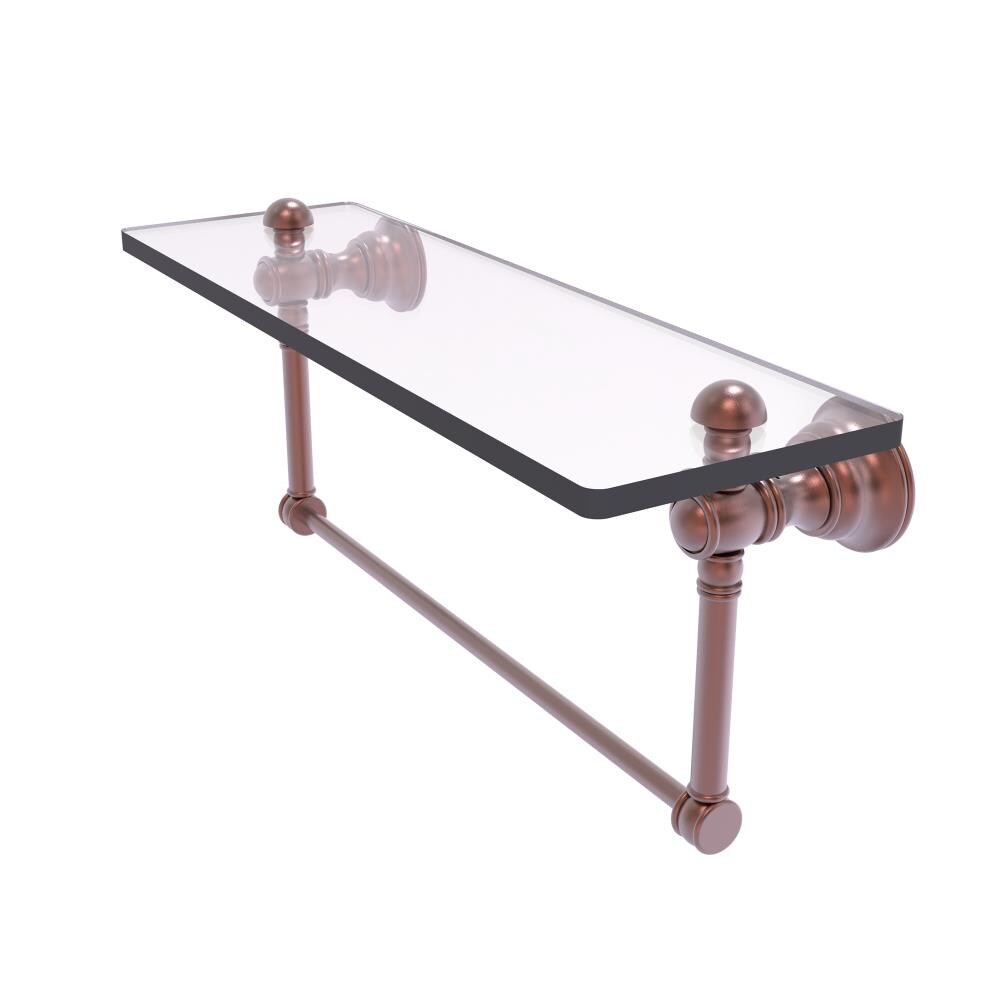 Allied Brass CL-1-16TB-CA Carolina Antique Copper Wall mount Bathroom Shelf ( 16-in x 7-in x 5-in )
