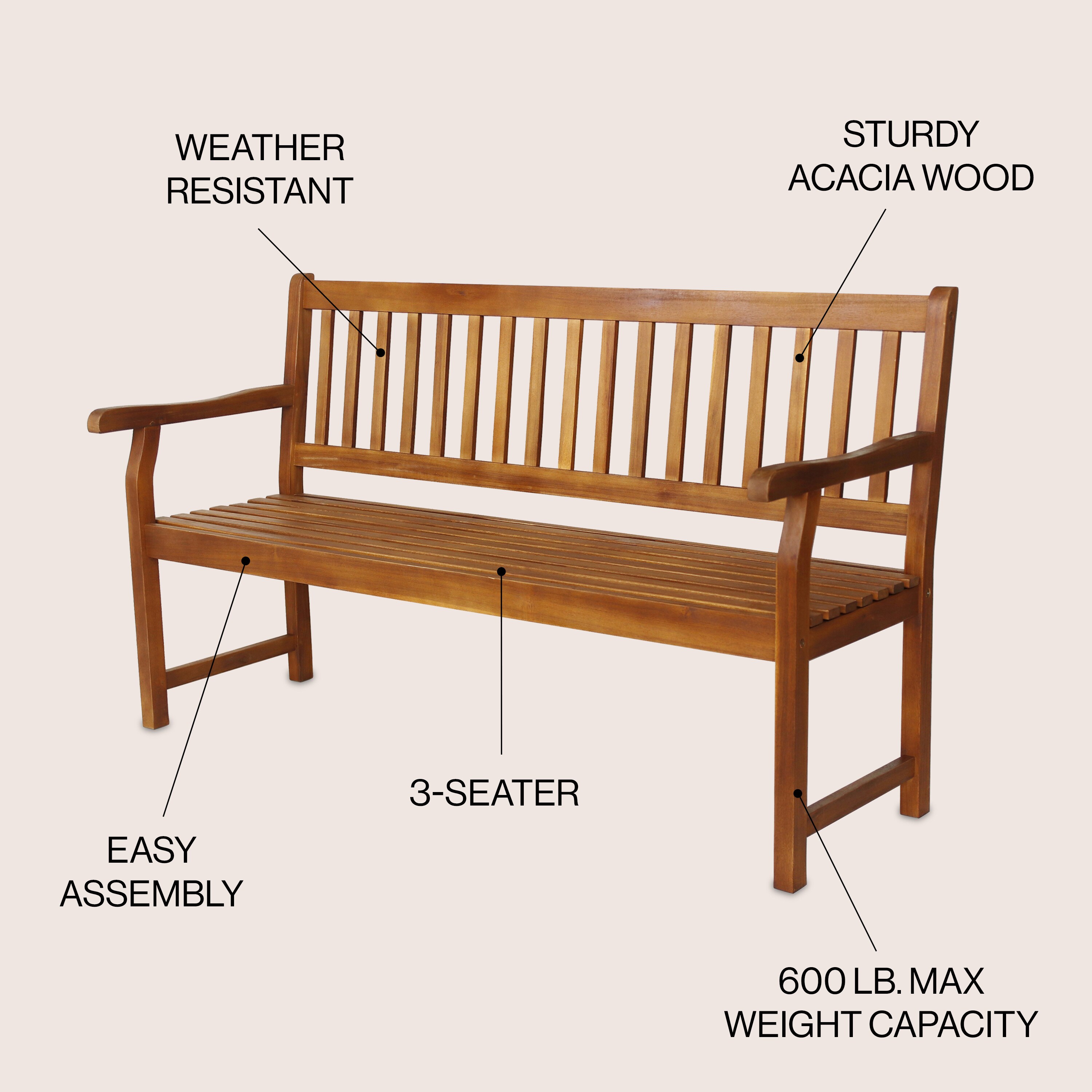 JONATHAN  Y BNH101A benches - View #3