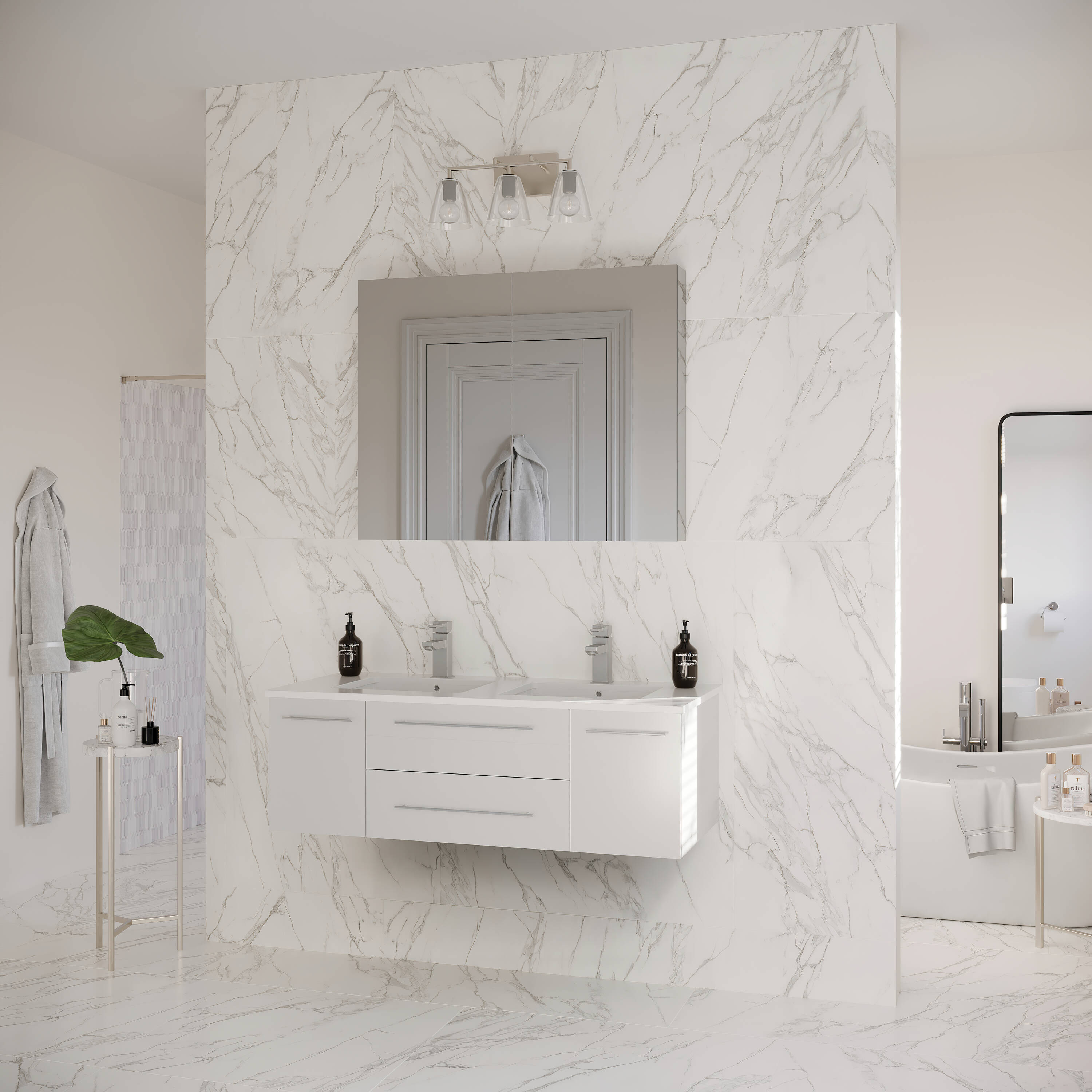 Fresca FVN6148WH-UNS-D Bath-Vanity-Combo - View #4