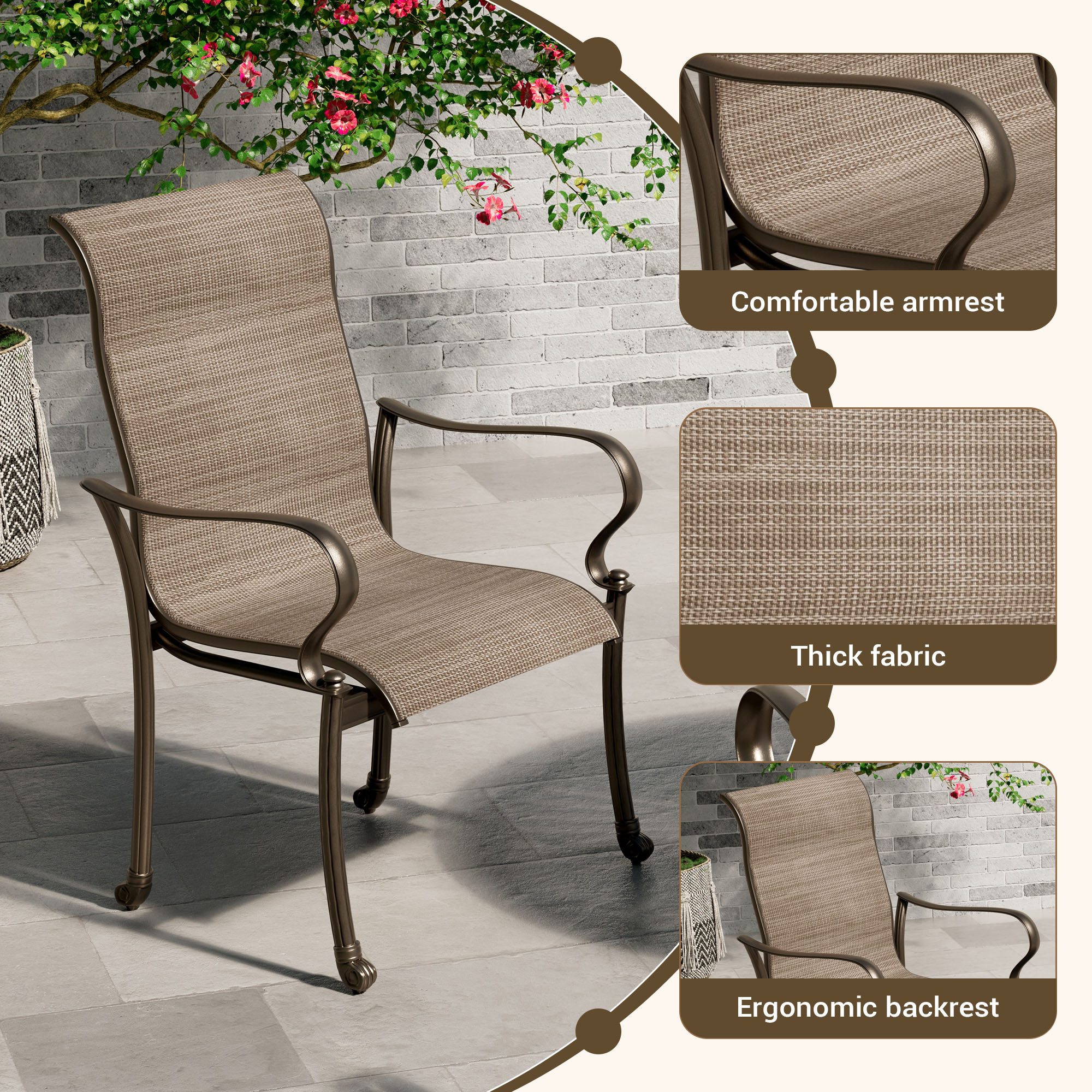 Clihome CL-ODTCE0CR Patio-Dining-Sets - View #9