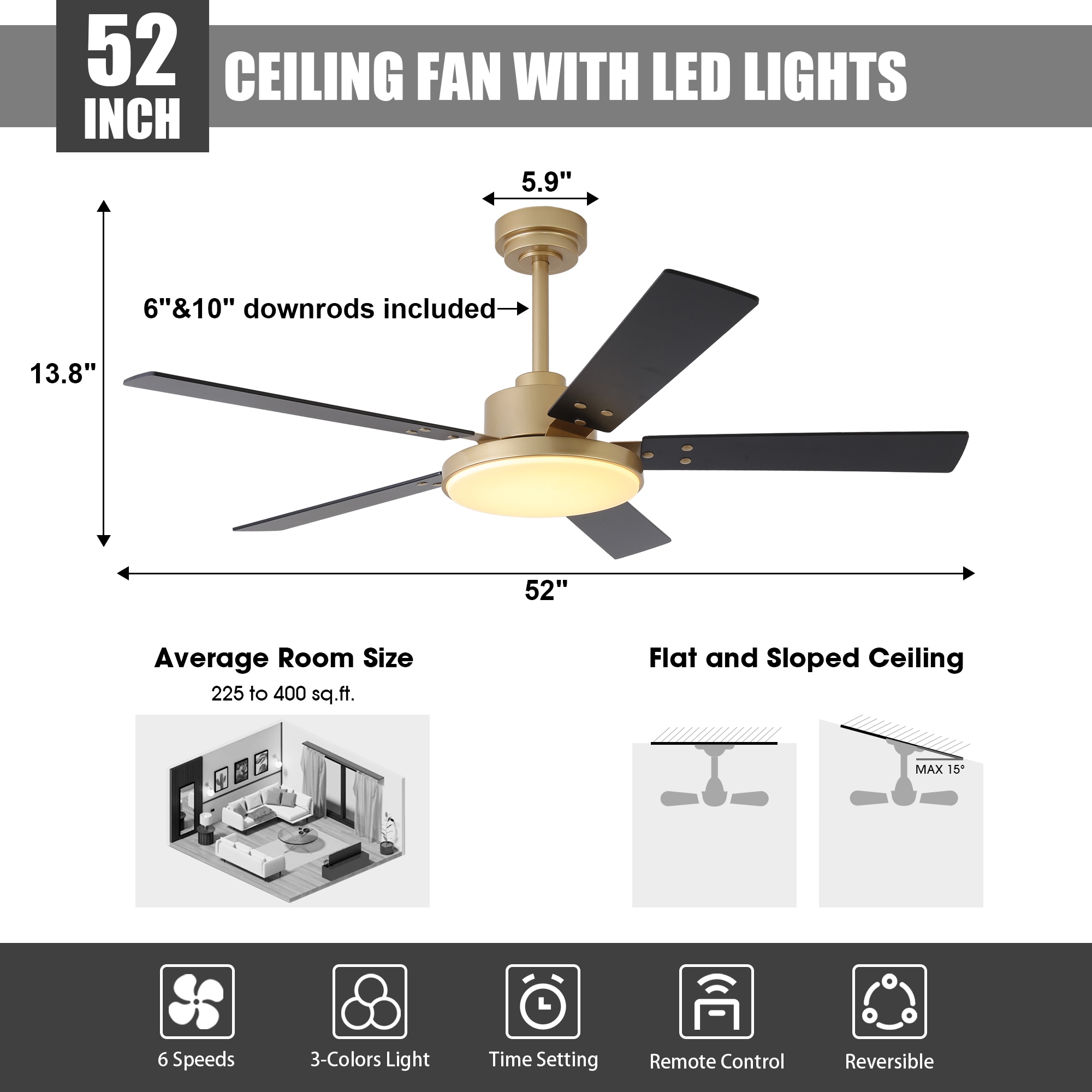 VACZON VZA01A117GD Ceiling-Fans - View #11