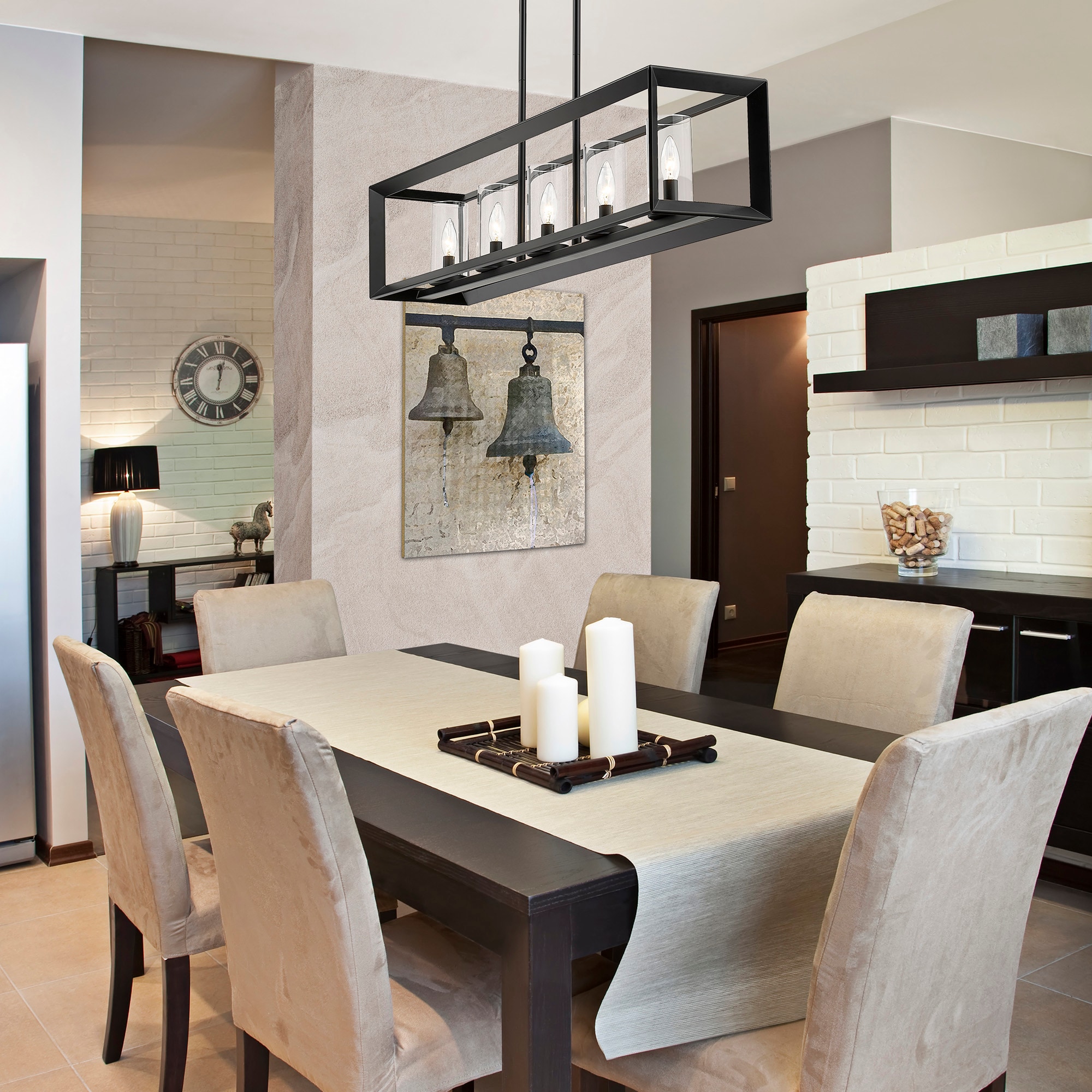 Golden Lighting 2073-LP BLK-CLR Pendant-Lights - View #7