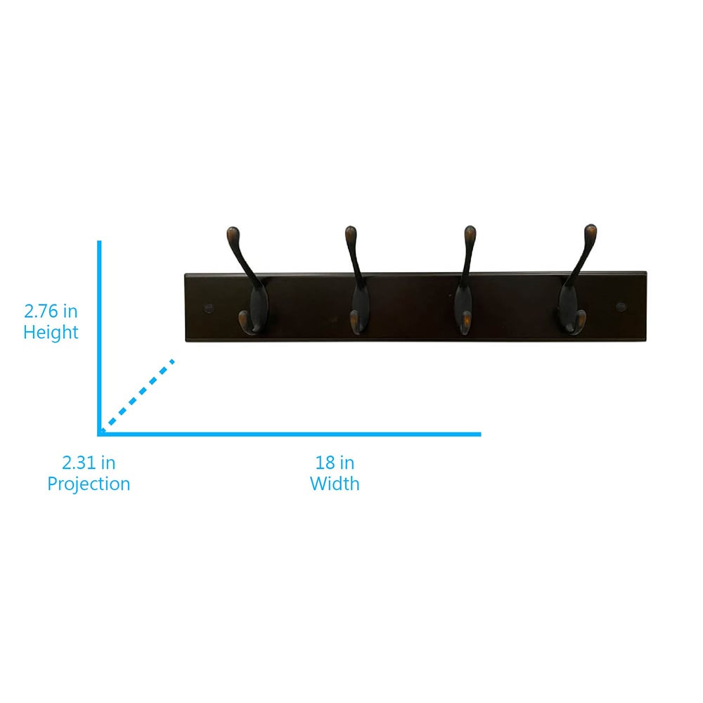 Style Selections Donevan Oil-Rubbed Bronze Single-Hook Wall Mount