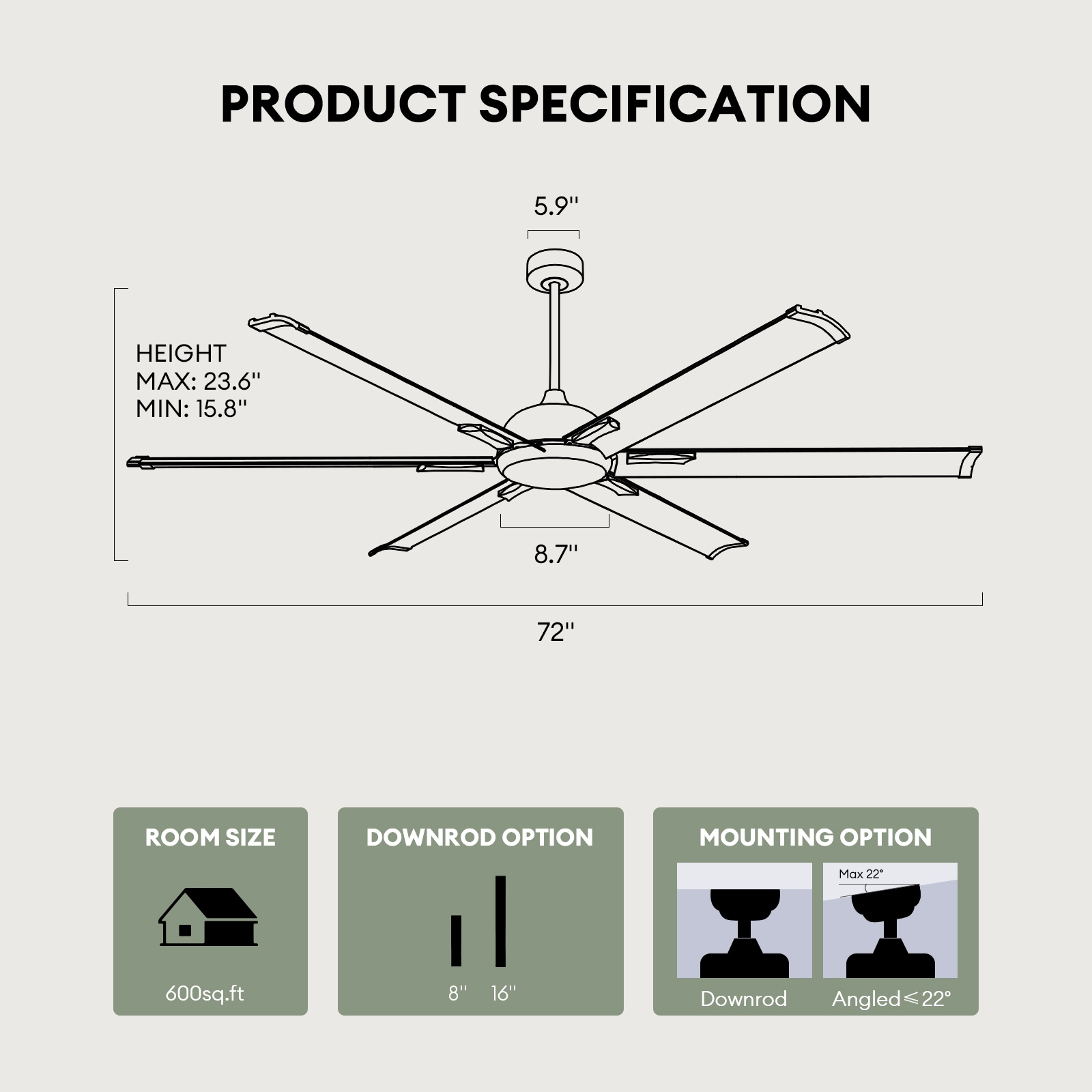 SILJOY FS-8880D-72-01 Ceiling-Fans - View #3