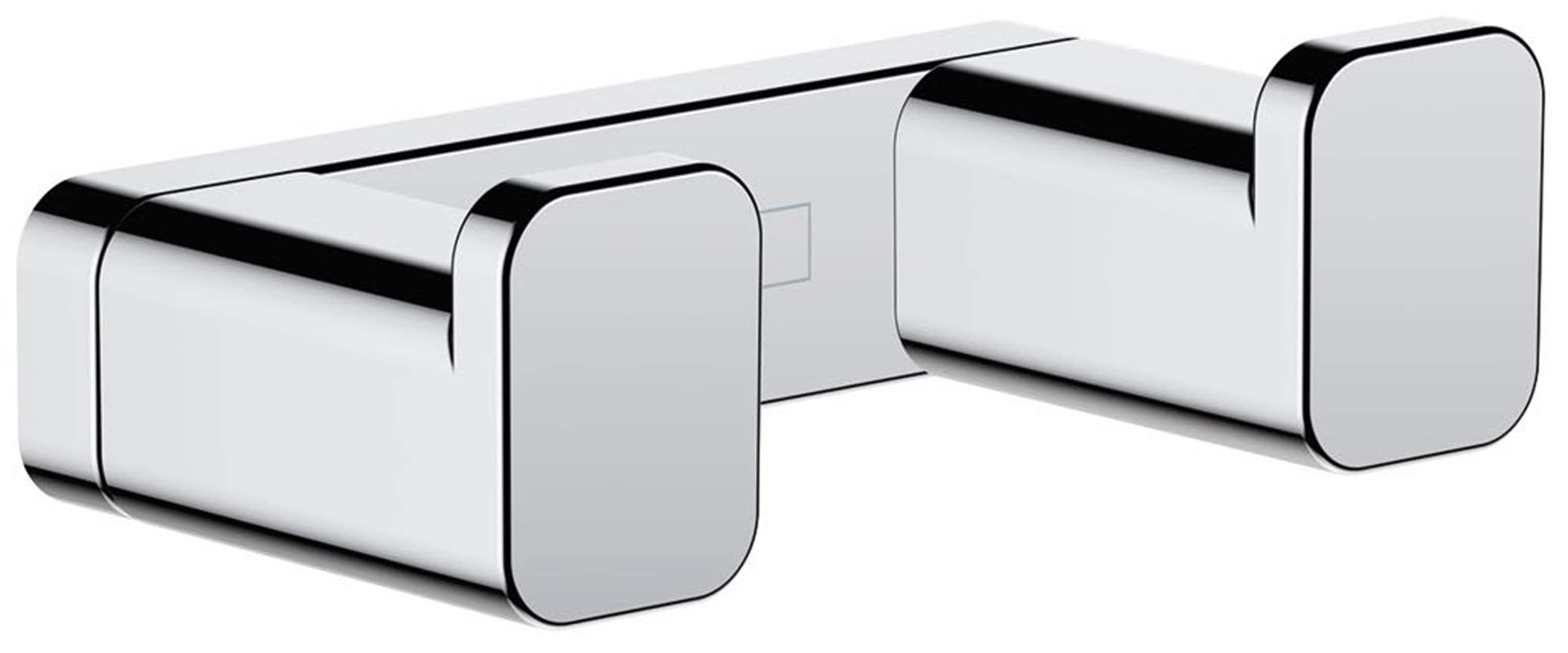 Hansgrohe Chrome Double Hook Wall Mount Towel Holder