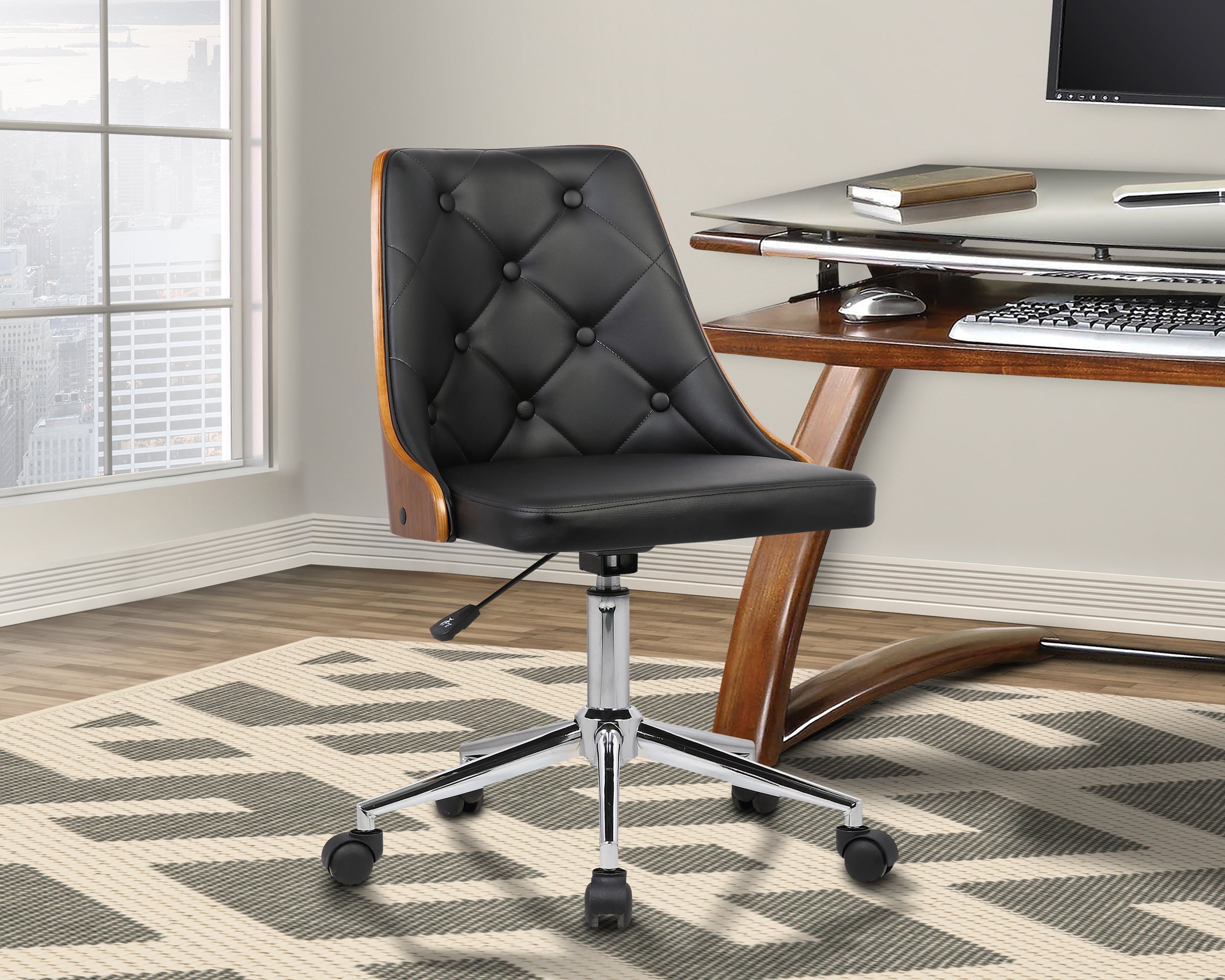 Armen Living LCDIOFCHBLACK Office-Chairs - View #8