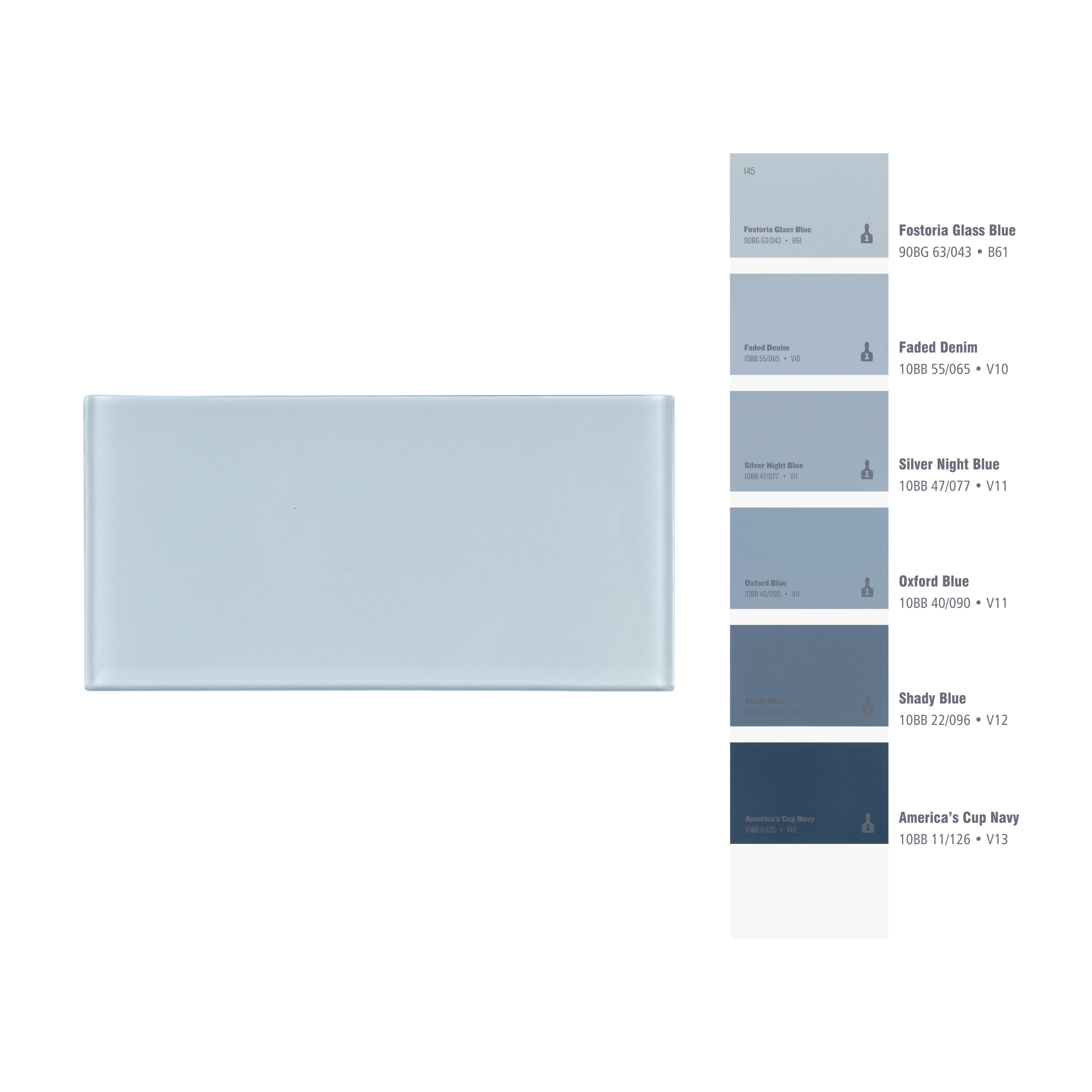Moonlight Gray 3'' x 6'' Glass Peel and Stick Subway Tile