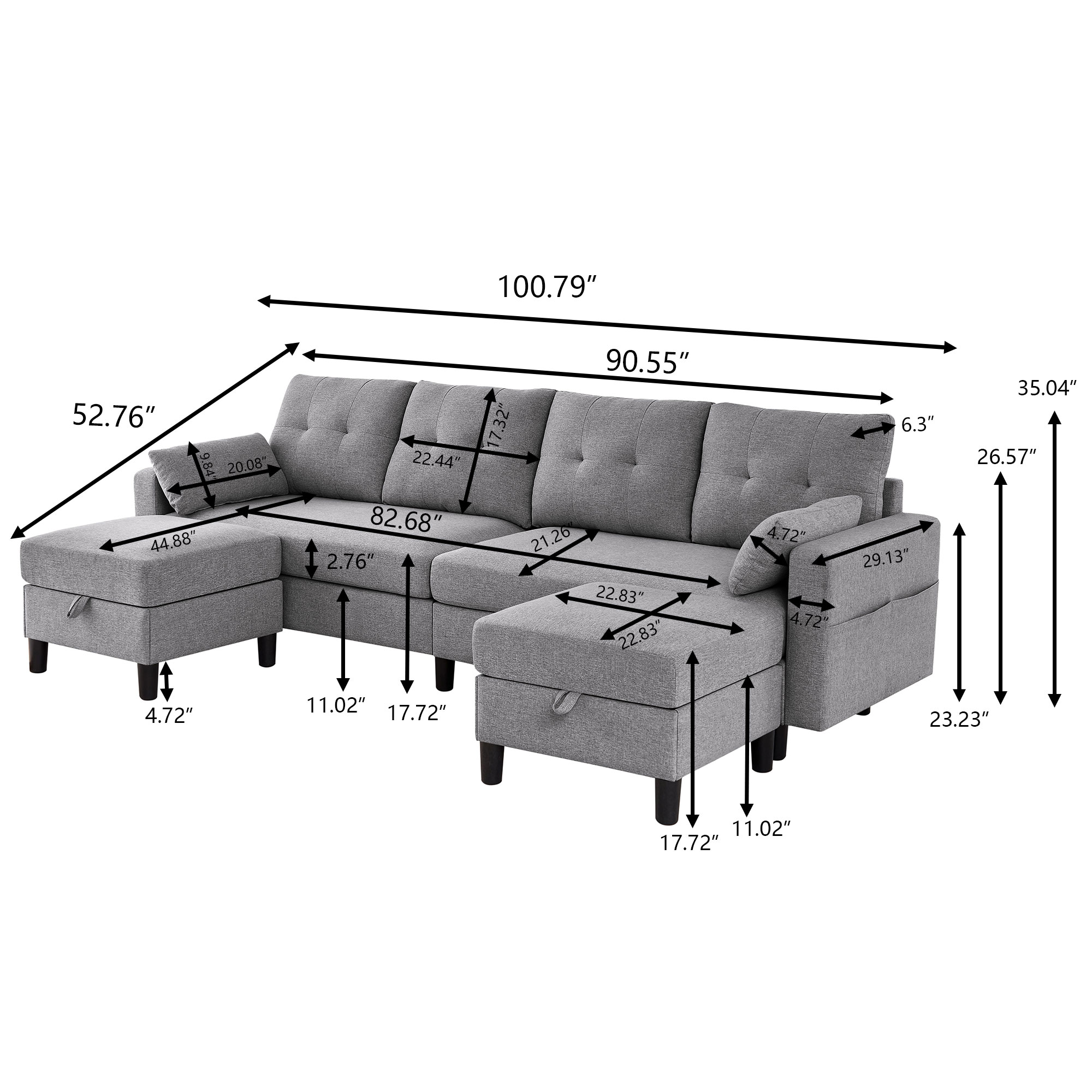 Jarenie YMX45LG Sofas-Loveseats - View #4