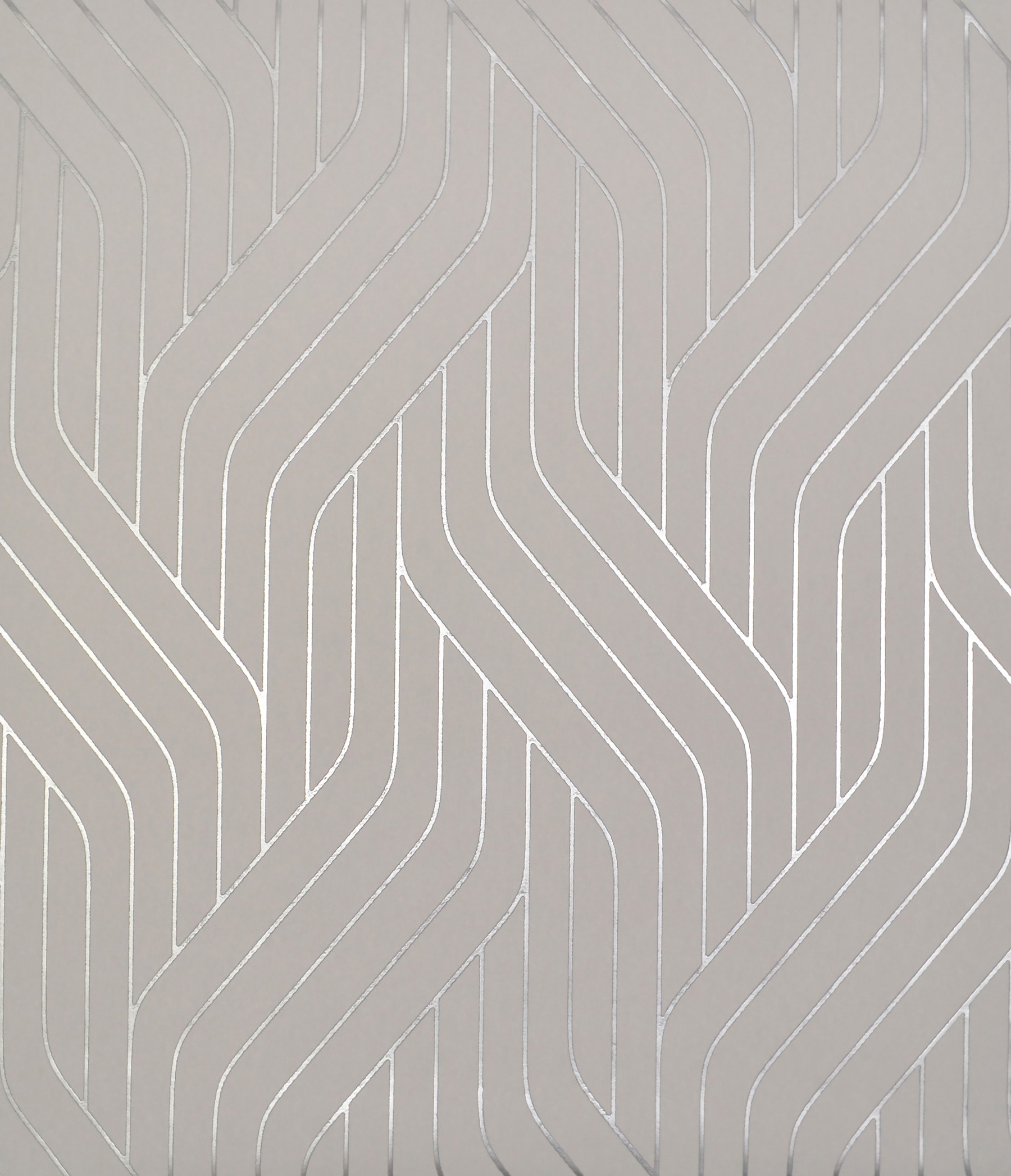 York Wallcoverings NW3519 Antonina Vella Modern Metals 56.9-Sq. Feet Gray Non-woven Geometric Unpasted Wallpaper