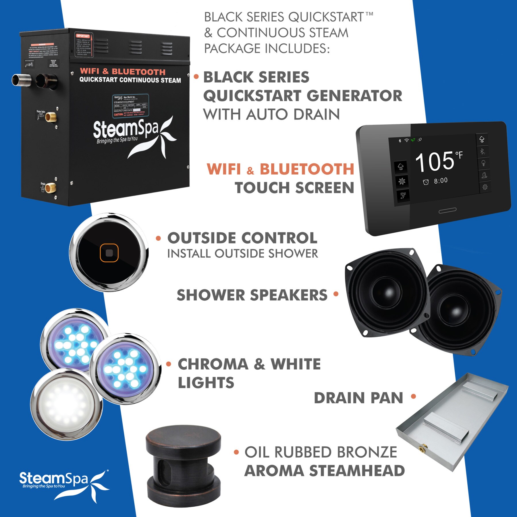 SteamSpa BKT450ORB-ADP Steam-Showers - View #11