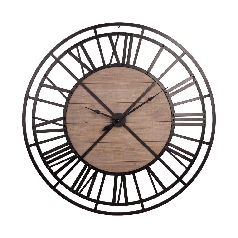 Mercana Lewiston Analog Round Wall Clock in the Clocks department at ...