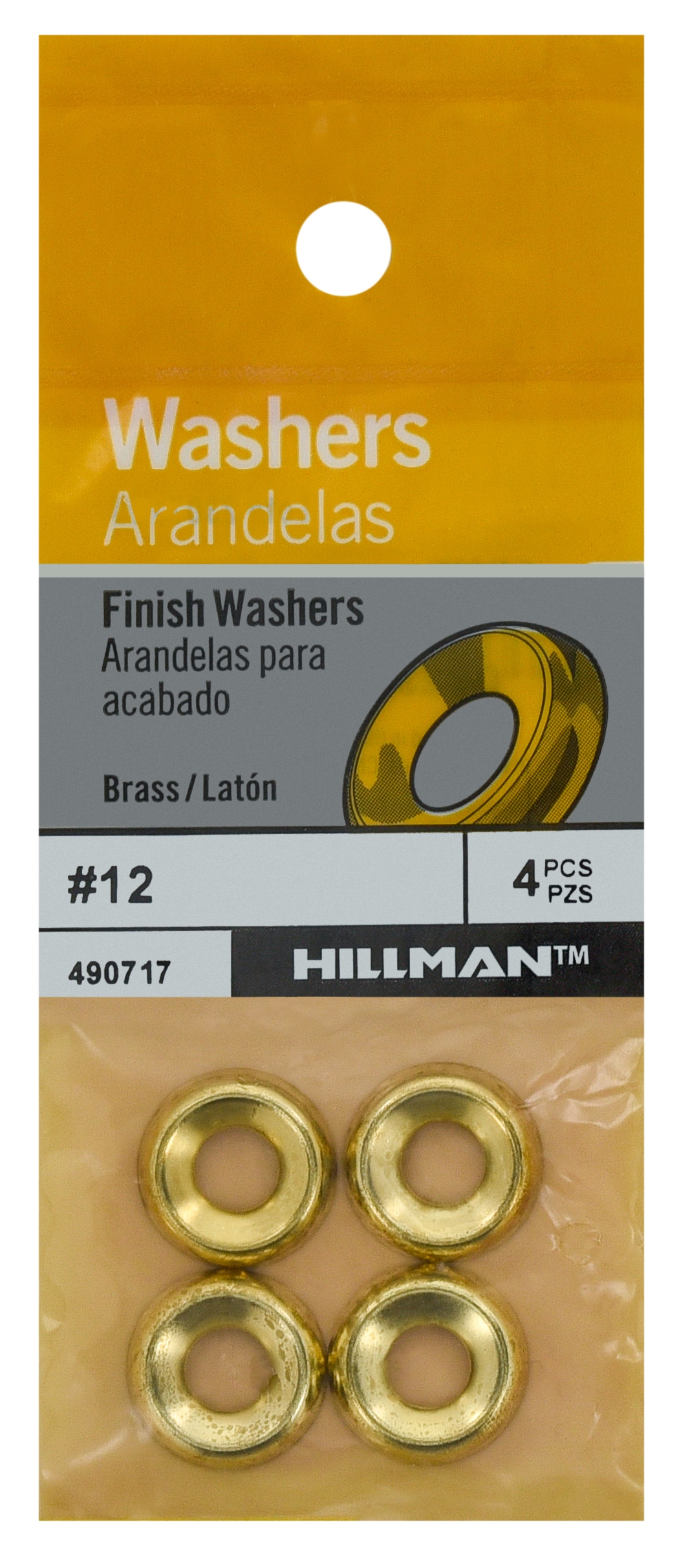 #12 Finish Washers Select your Quantity Brass 