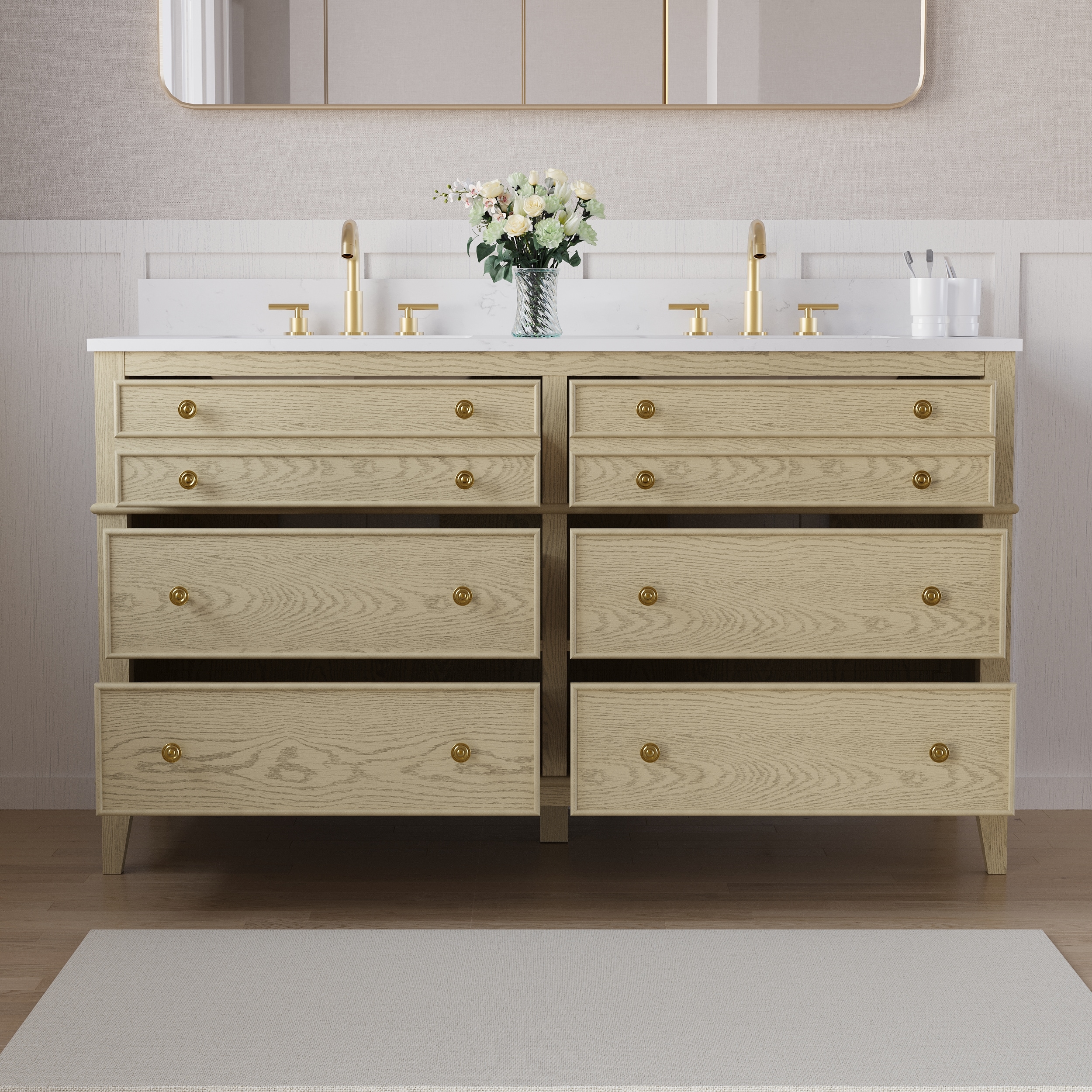 WELLFOR BCB1548RG -LS Bath-Vanity-Combo - View #9