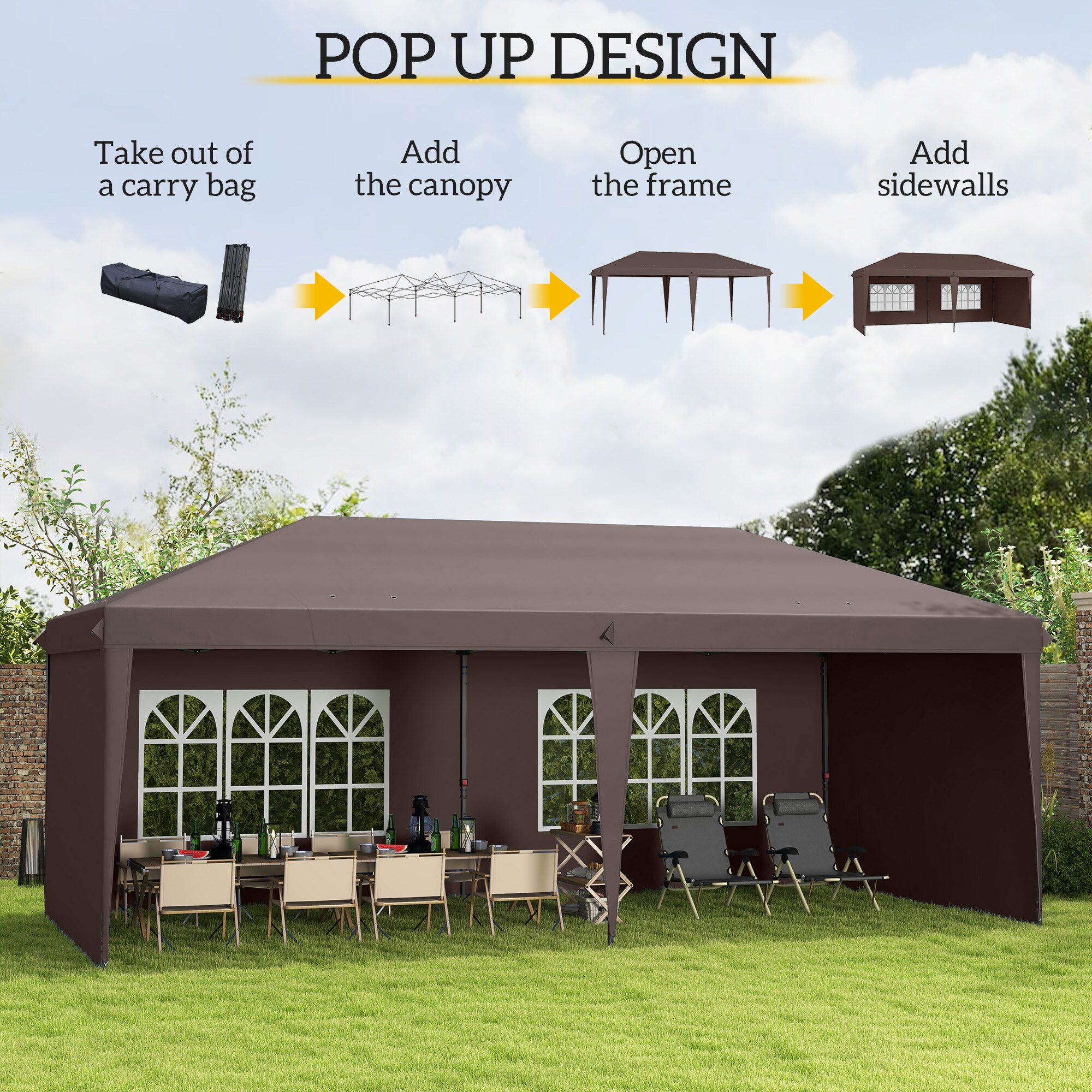 Outsunny 84C-117V01CF Wood-Resin-Gazebos - View #9