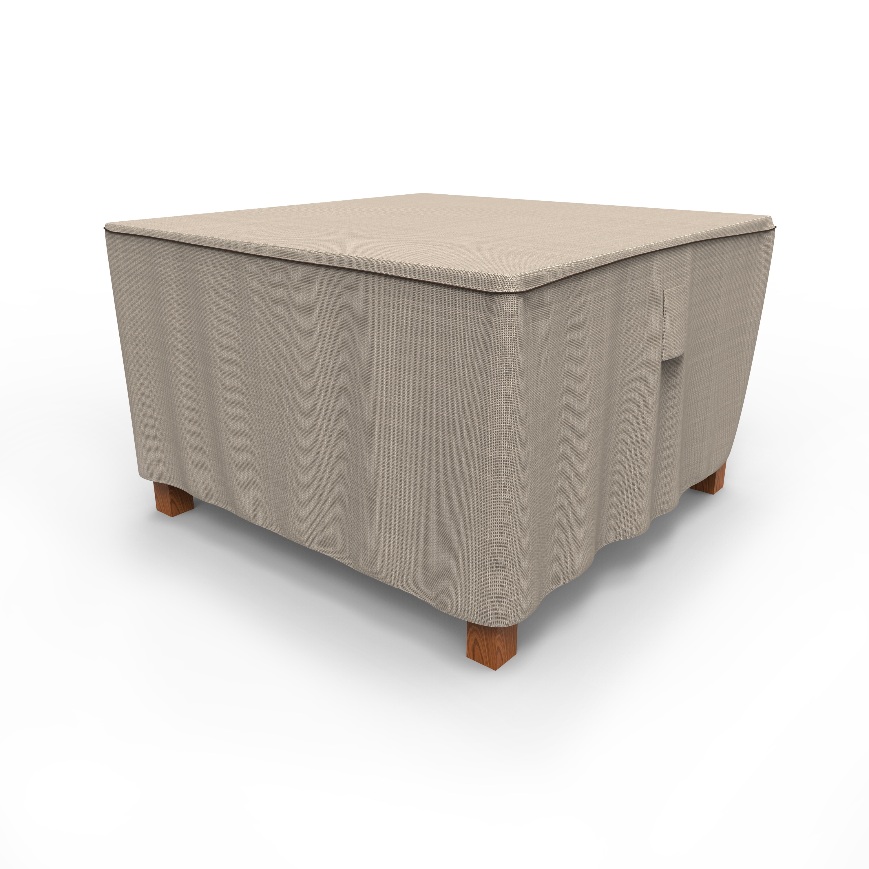 Budge P5A09PMNW2 StormBlock#8482 Savanna Black and Ivory Polyester Patio Furniture Cover For Dining table (square)