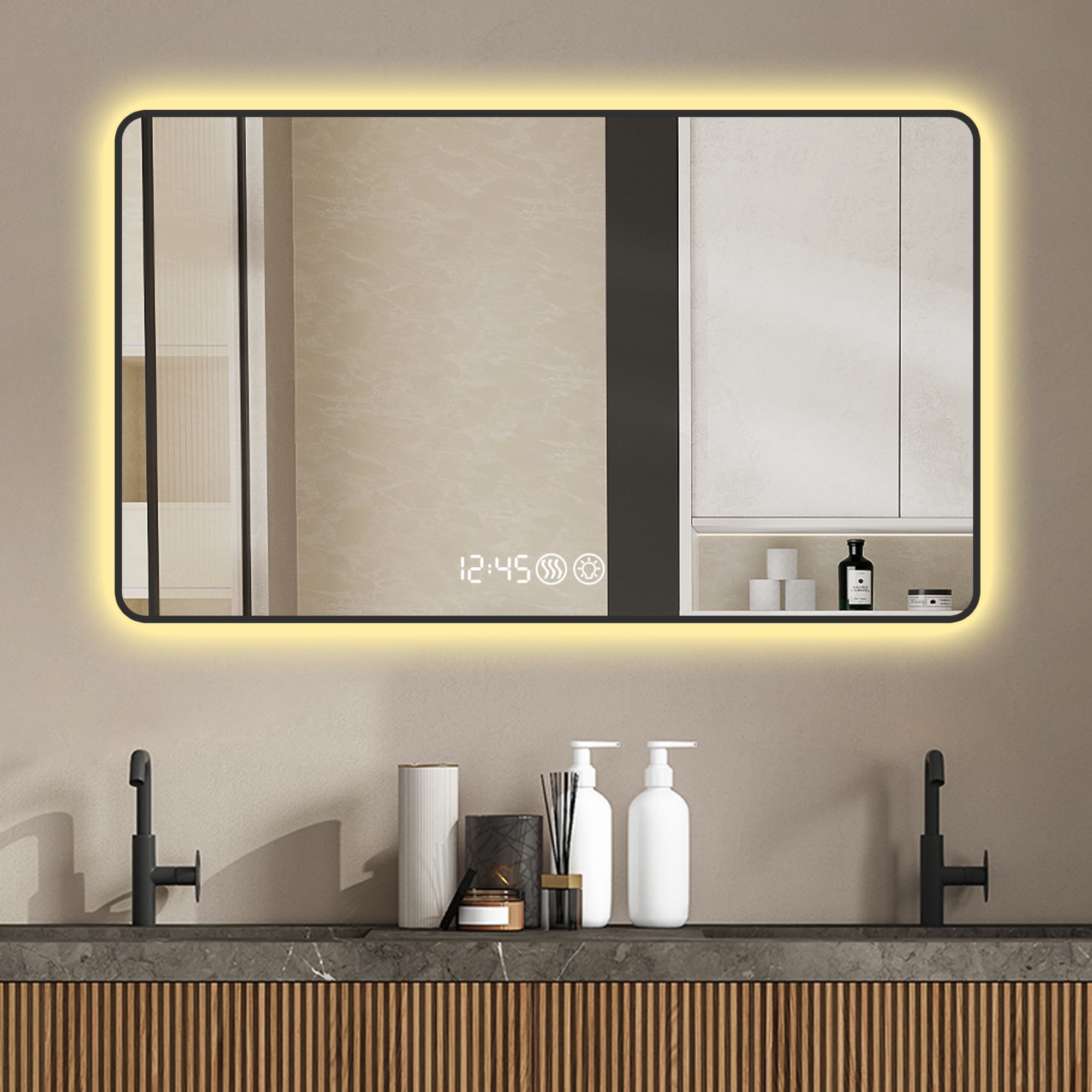Ama Pear 1-MR-09 Framed-Bath-Mirrors - View #5