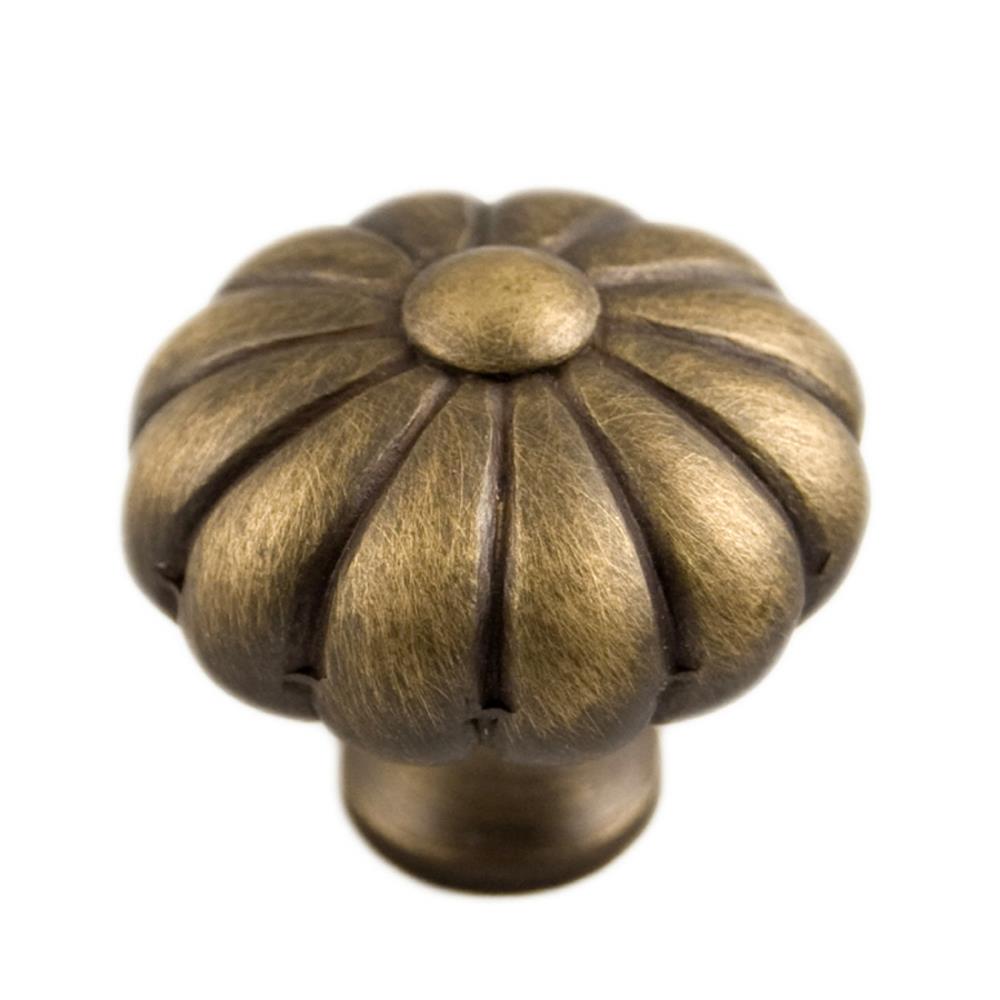 RK International CK 3248-AE Antique English Round Traditional Cabinet Knob