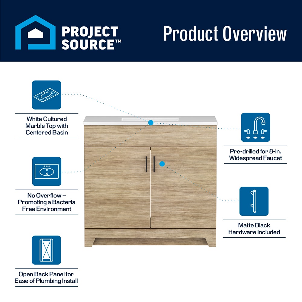 Project Source C47T36-SS Bath-Vanity-Combo - View #5