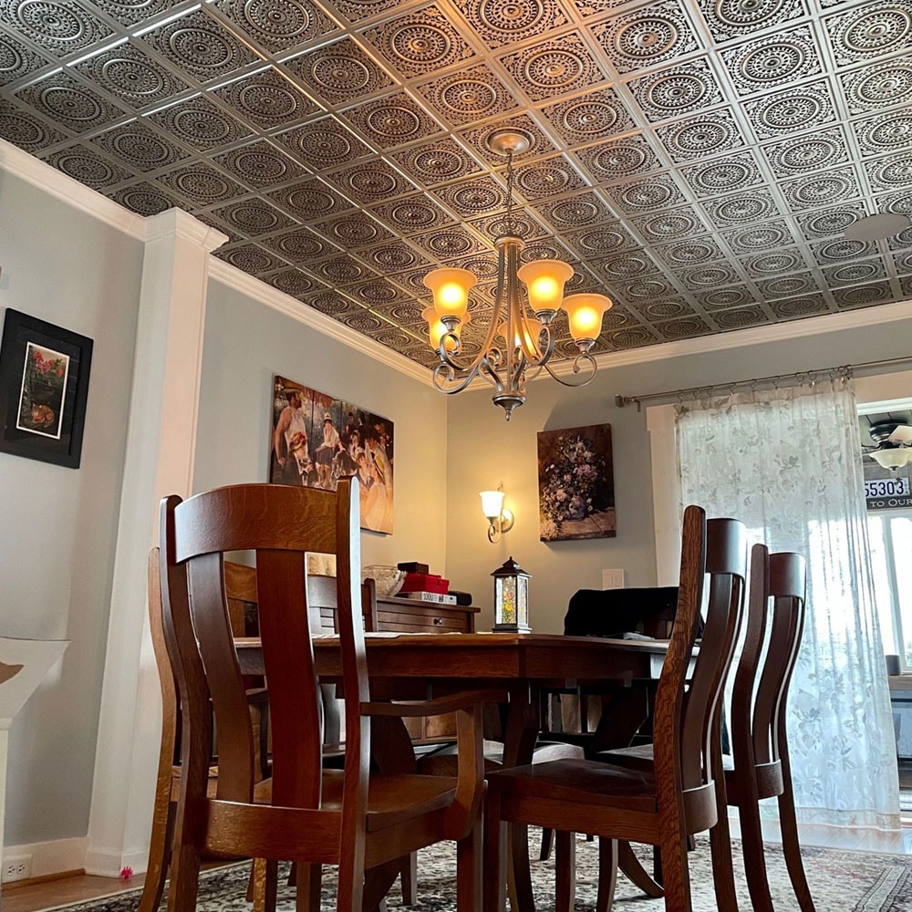 From Plain to Beautiful in Hours 117AS-24X24-10 Ceiling-Tile - View #6