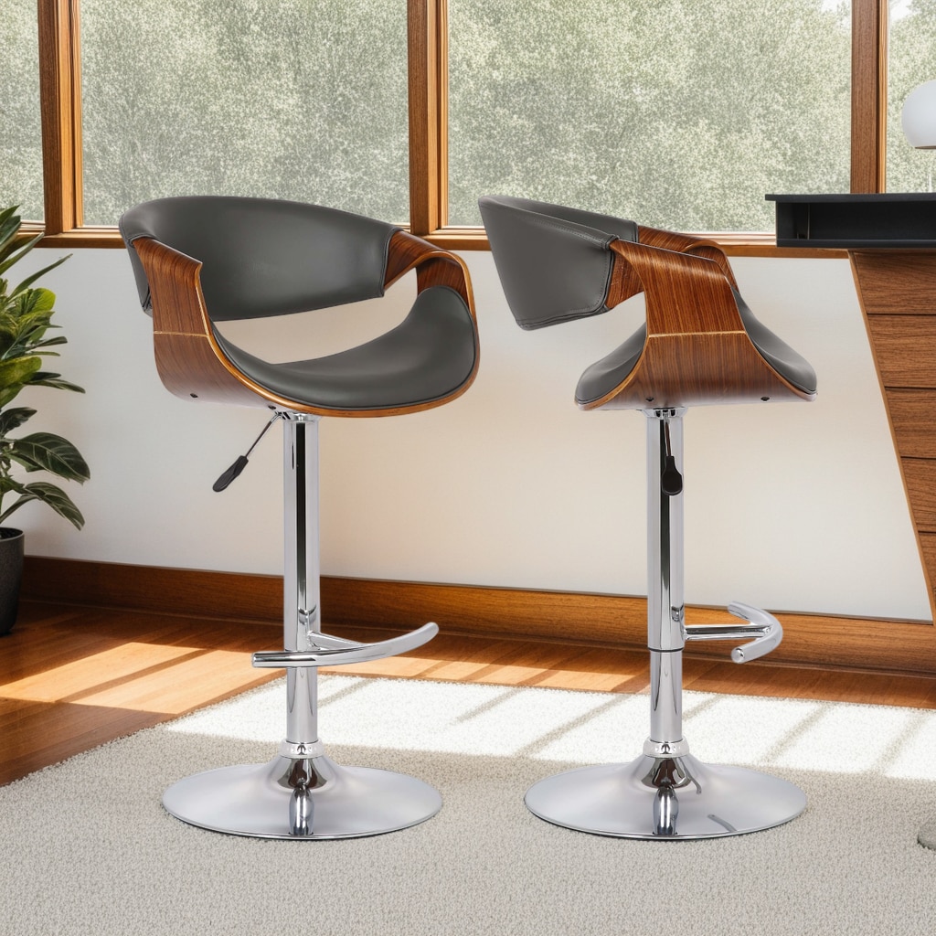 Armen Living LCBUBAWAGRAY stools - View #2