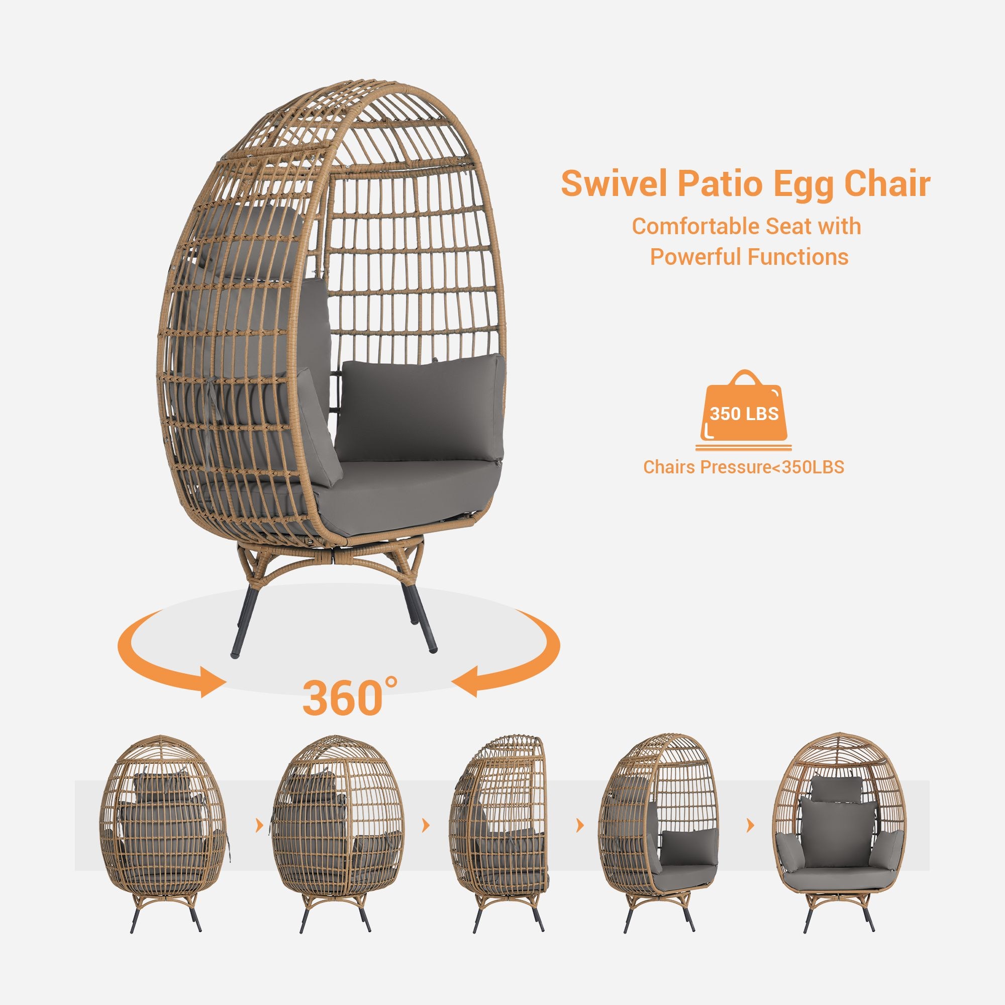 SANSTAR L-RJDC68GY-BB Patio-Chairs - View #6