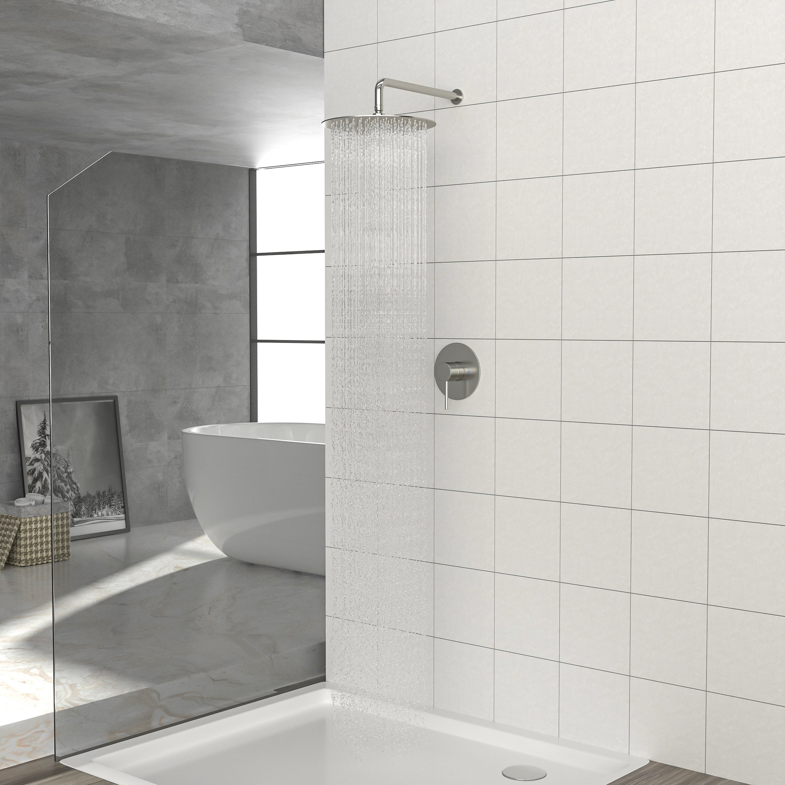 Tahanbath MT2-136668 Showerhead-Bar-Panels - View #2