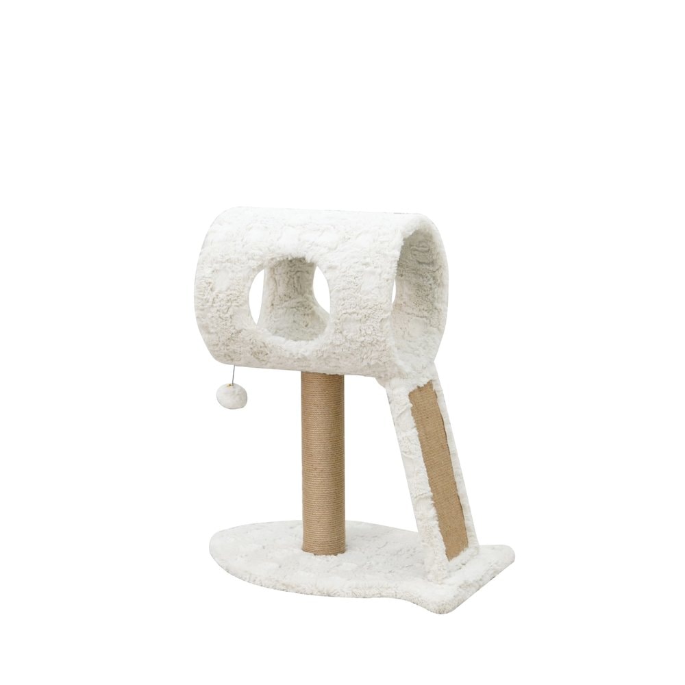 PetPals Minimalistic Fished Shaped Cat Perch  28 H 2 Level Medium Space Needle