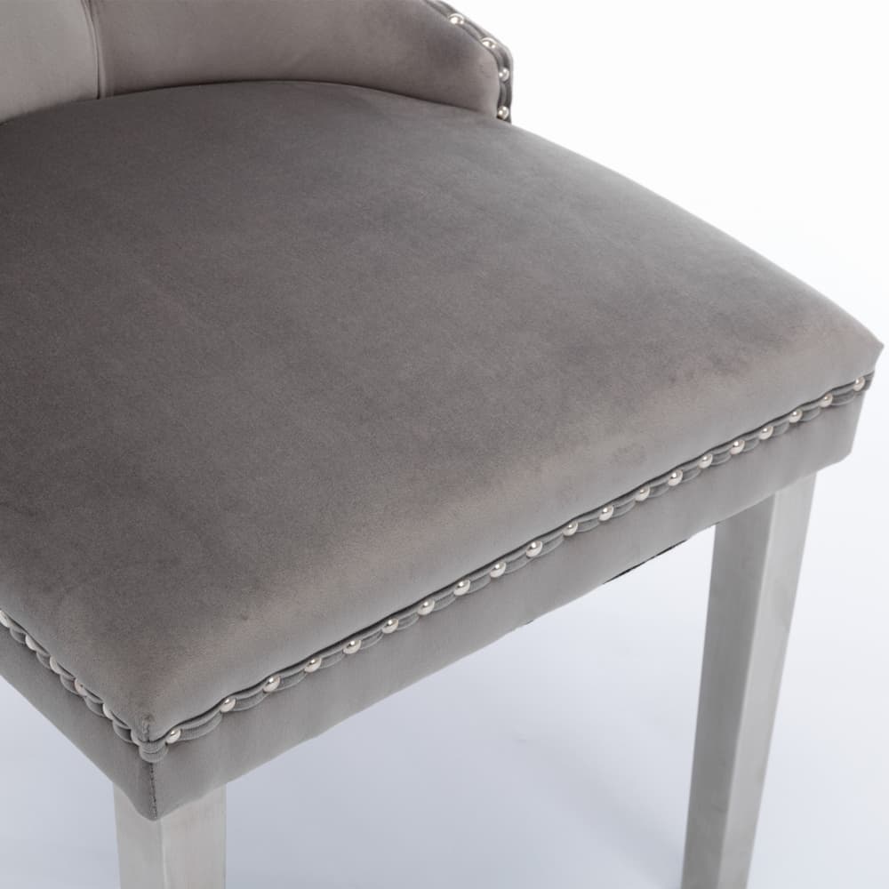 Maison Boucle RUNO-CHAIR-GRAY-4 Dining-Chairs - View #7
