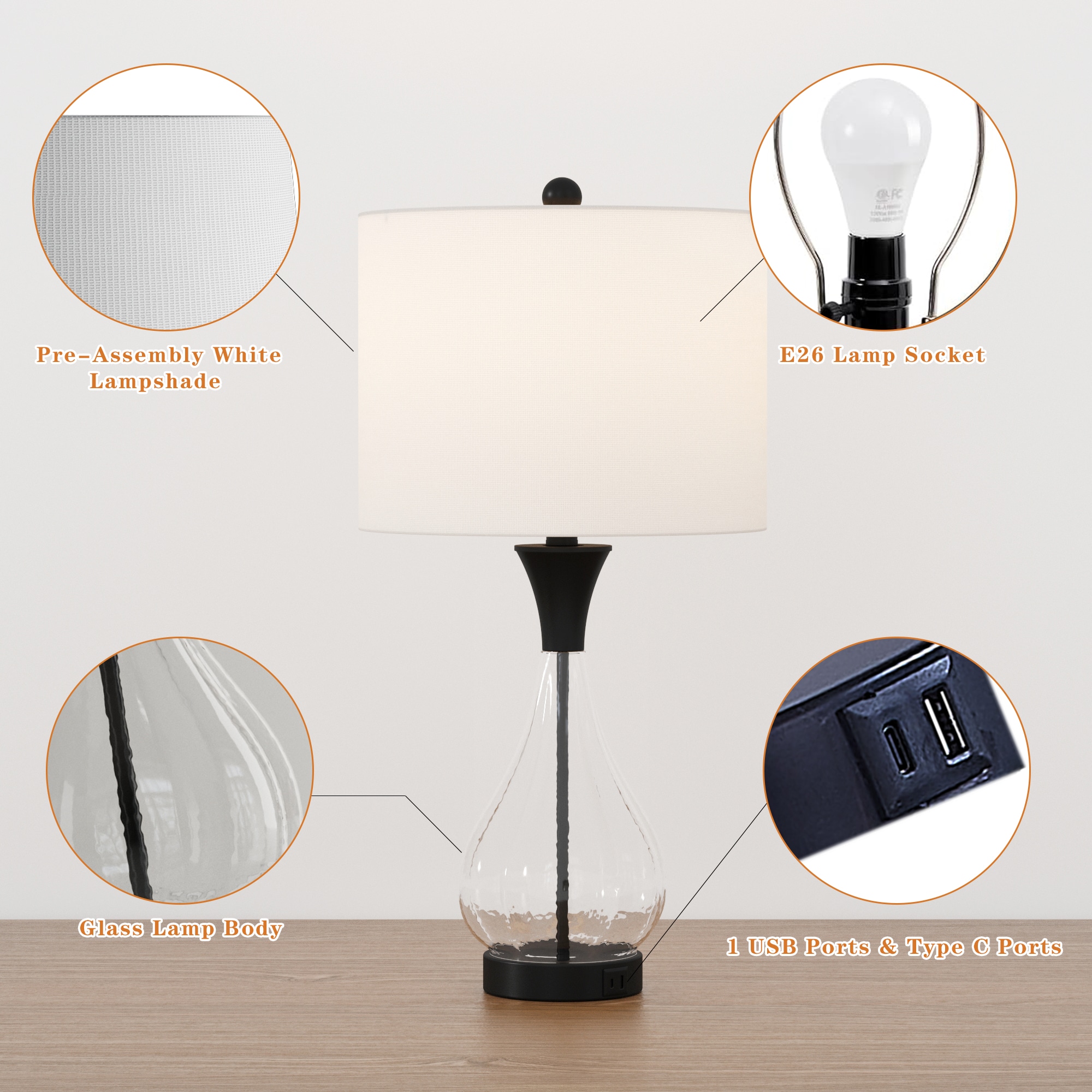 Maxax T251-BK-S Table-Lamps - View #8