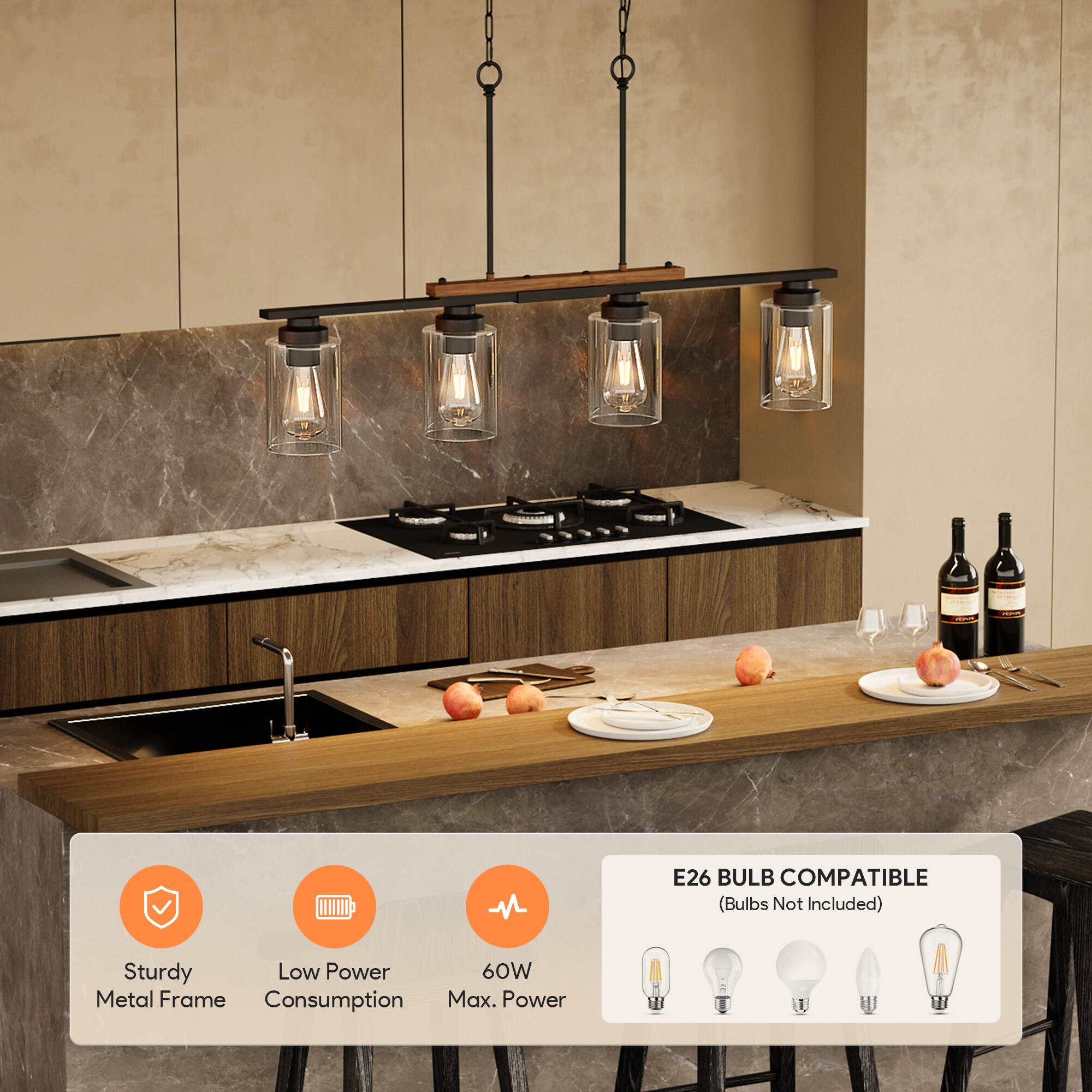 CO-Z HCF-15CH-04 Pendant-Lights - View #6