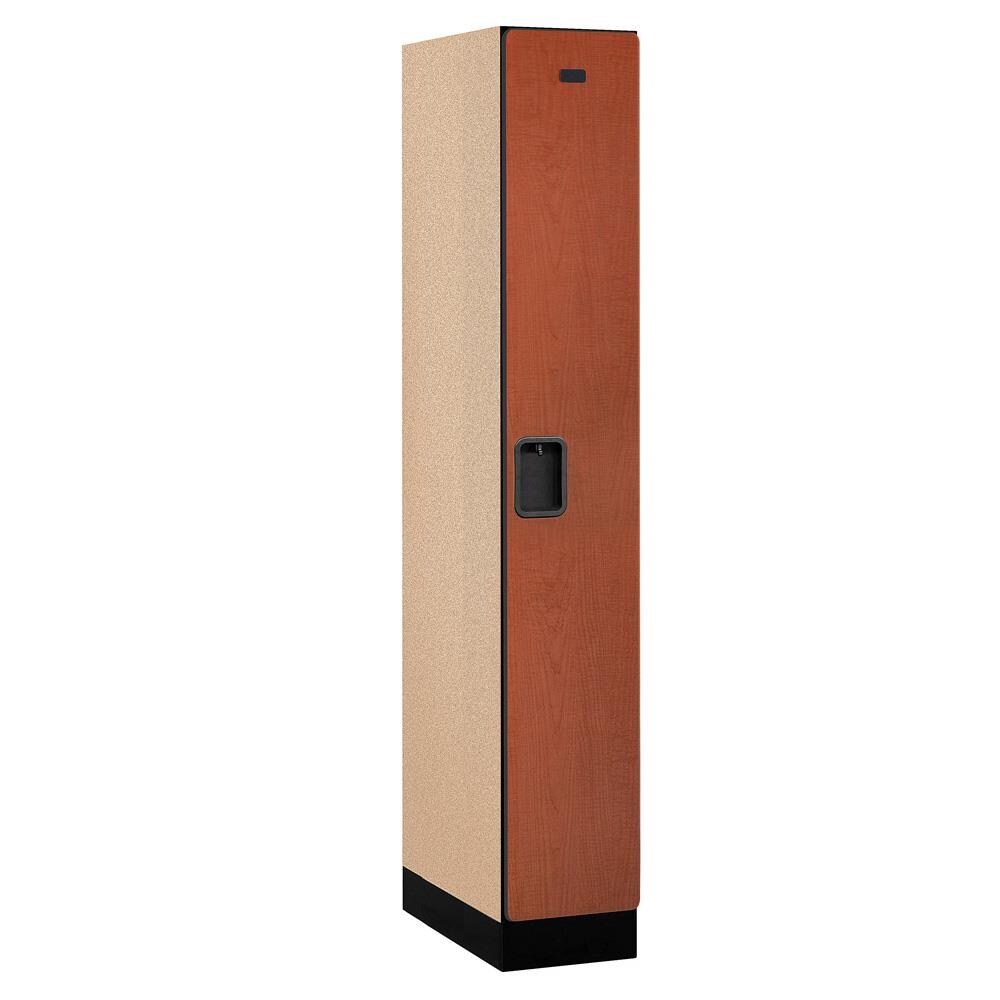 SALSBURY INDUSTRIES 31161CHE 12 -in Wide Single Tier Designer Wood Locker- 1 Wide- 6 -ft High- 21 -in Deep- Cherry