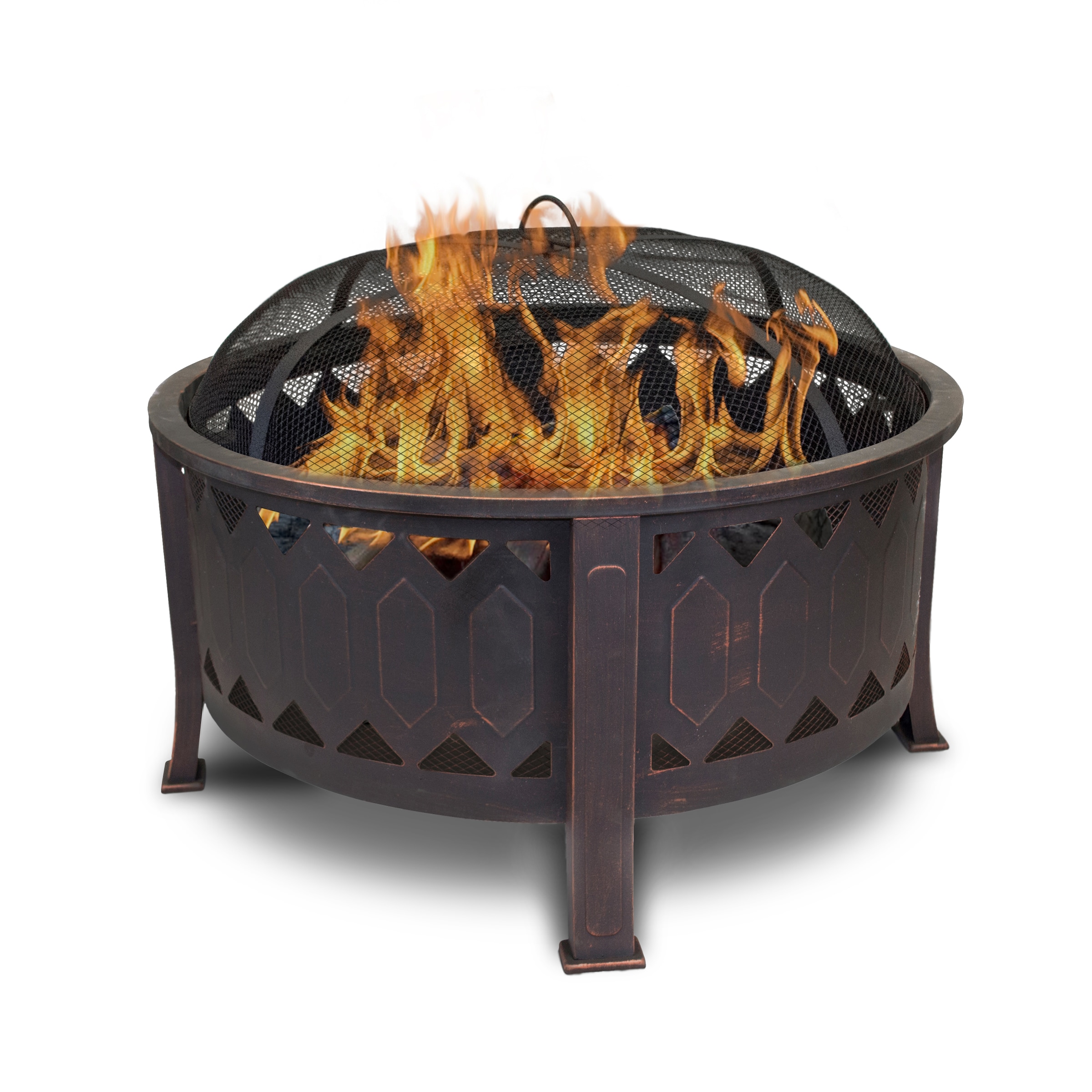 A Furniture Classics 29.75-in W Bronze Rubbed Oil Steel Wood-Burning Fire  Pit in the Wood-Burning Fire Pits department at Lowes.com