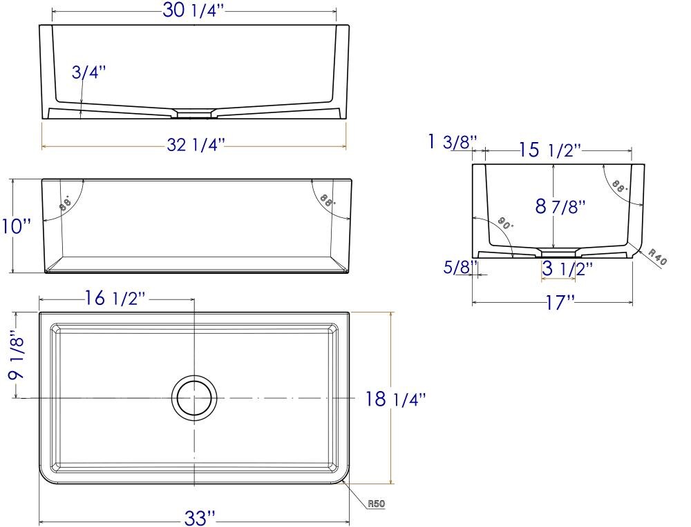 ALFI AB3318SB-W Kitchen-Sinks - View #9