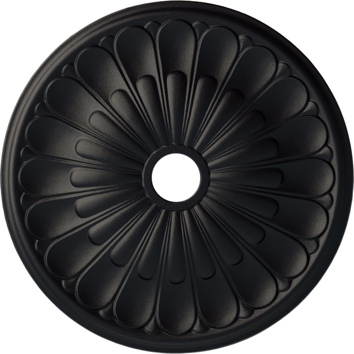 Ekena Millwork CM26ELSGS Elsinore 26.75-in W x 26.75-in L Painted Steel Gray Polyurethane Whole Ceiling Medallion