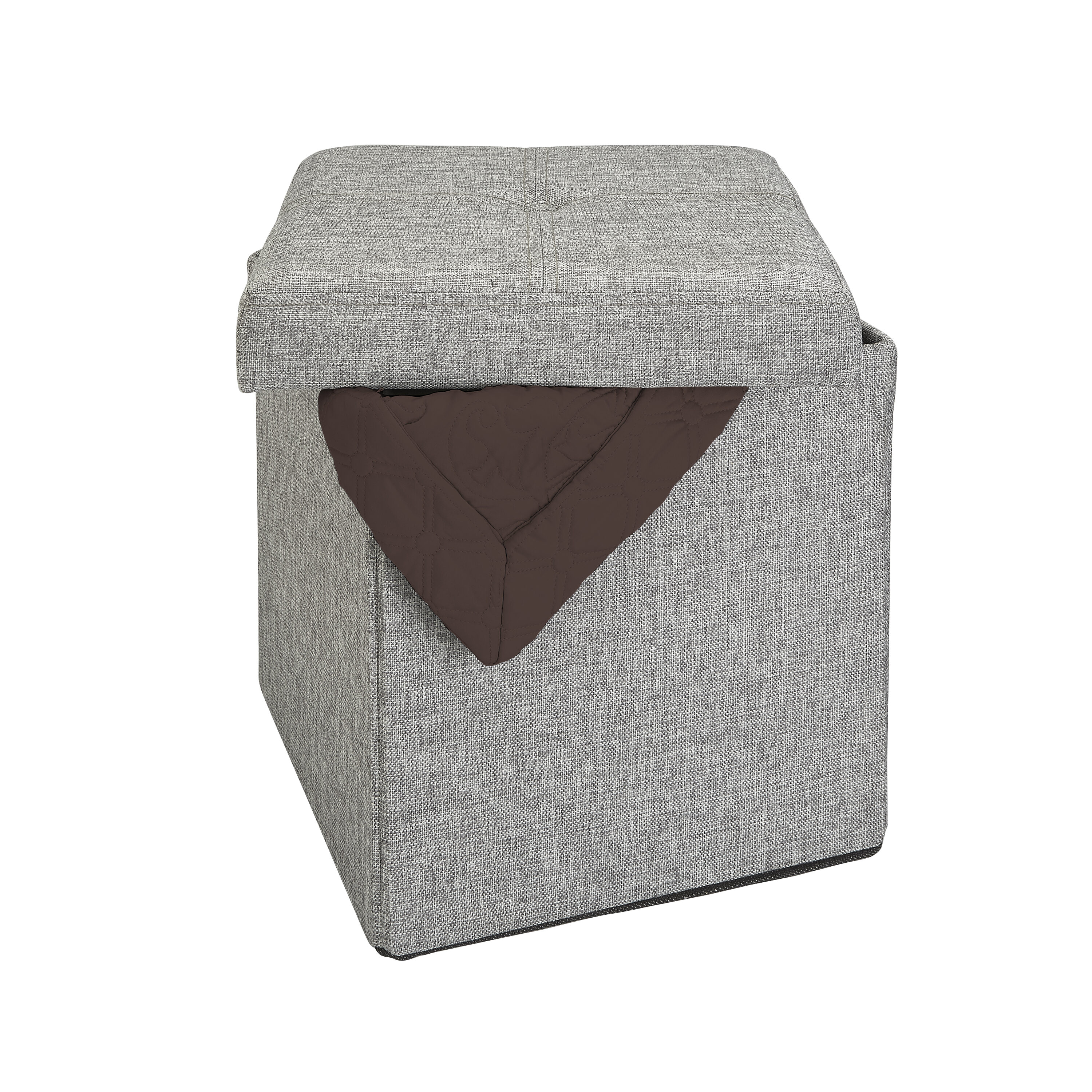 Simplify F-0636-GREY Indoor-Ottomans - View #3
