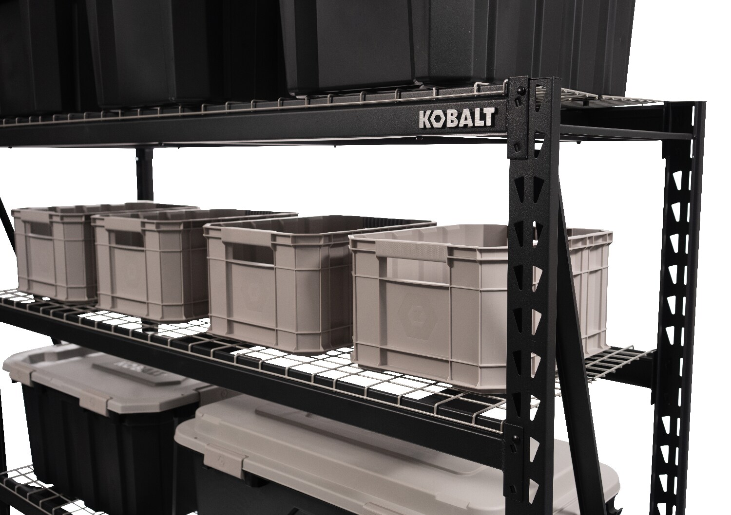 Kobalt Stackable Crate - Gray - Each