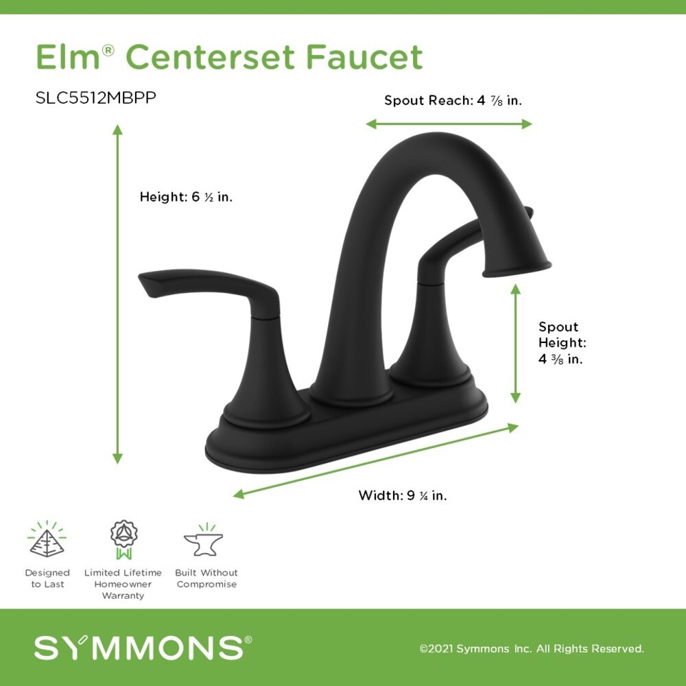 Symmons SLC5512MBPP Lavatory-Faucets - View #3