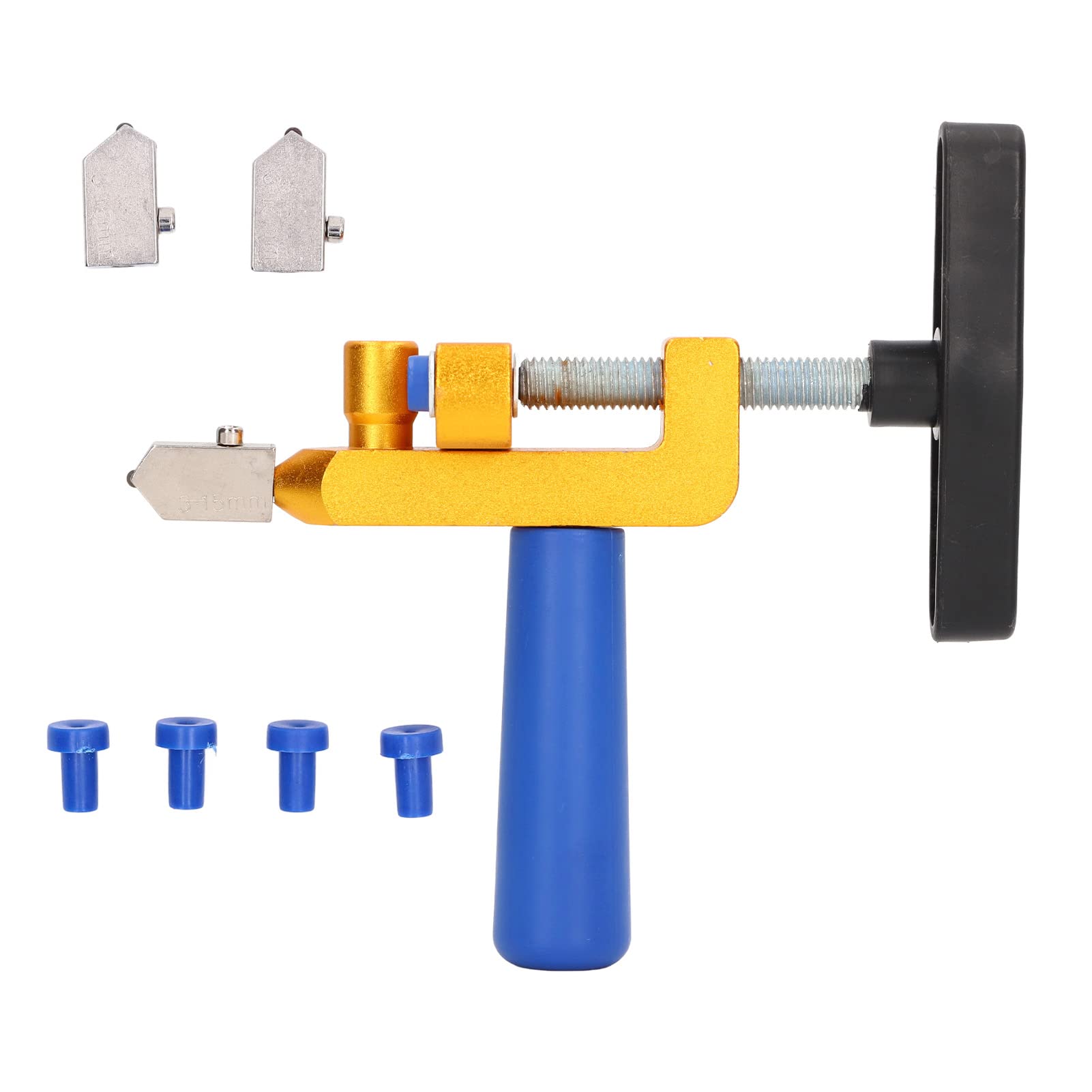 Phyfalip  Glass Tile Cutter Kit Multifunctional Tungsten Alloy Score and Snap Hand Tool for Glass Tile Glazed Tile Backsplash Hard Tungsten Steel