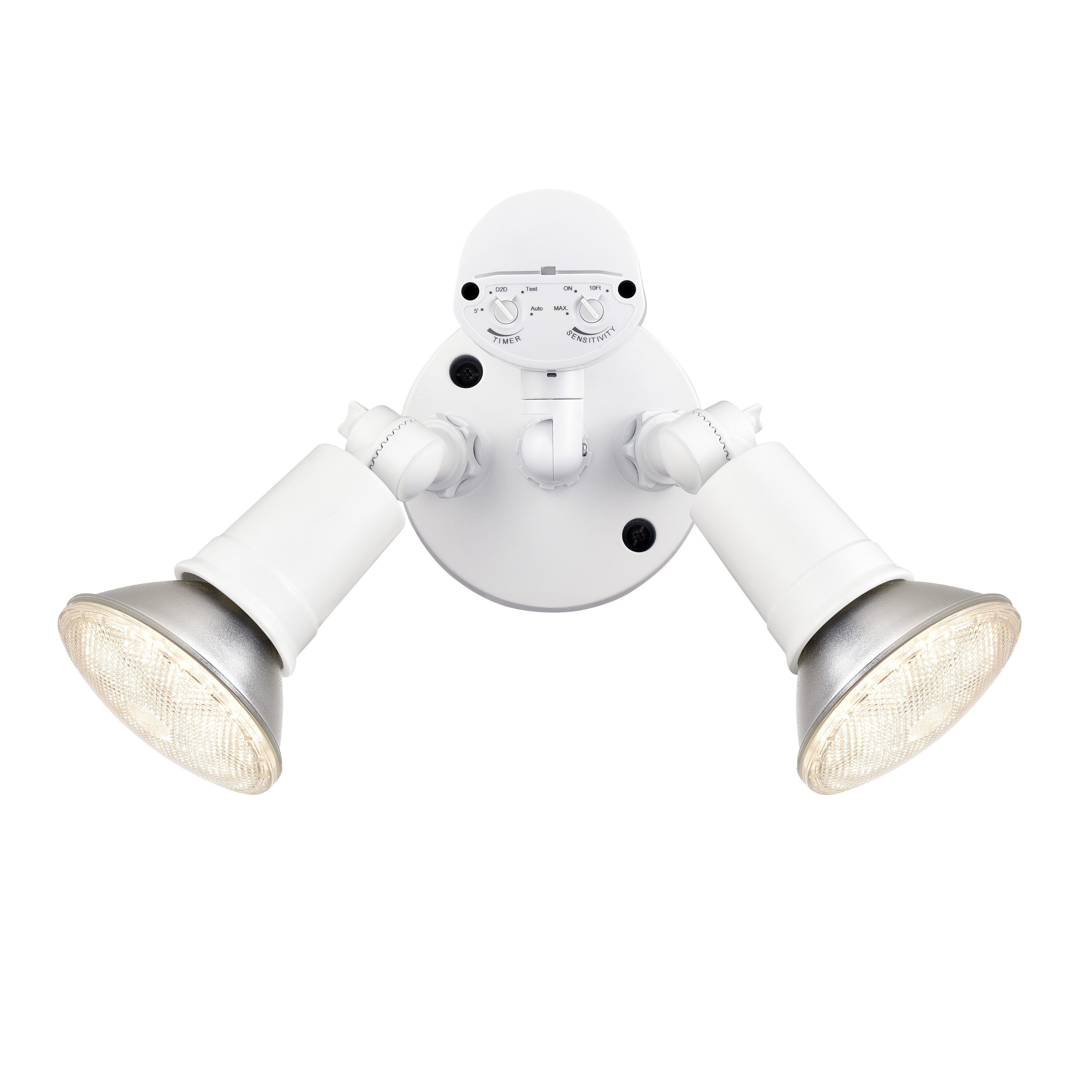 Millennium Lighting 50 -Watt Matte White Low voltage Hardwired LED Flood light Motion Sensor